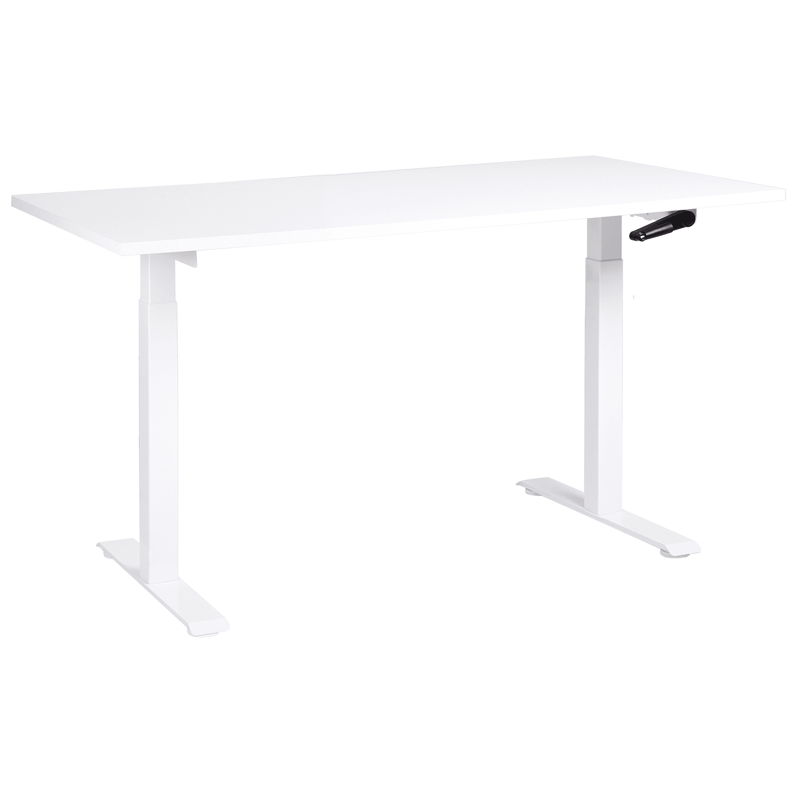 Manuaalisesti säädettävä työpöytä DESTINES Valkoinen 160 cm 72 cm