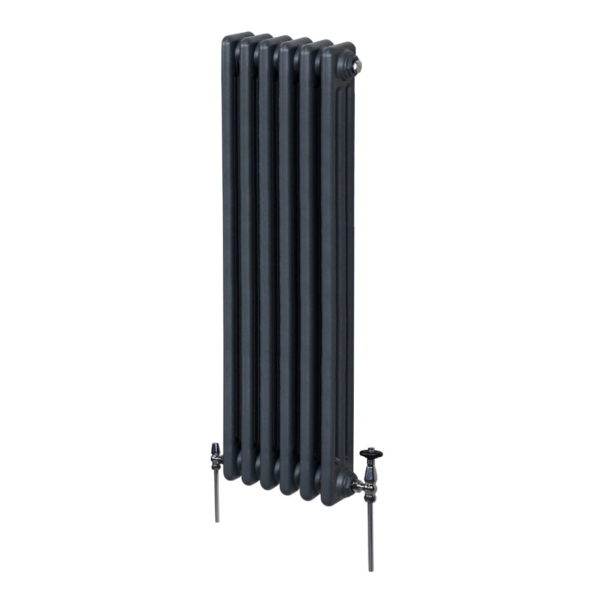 Perinteinen 3-pylväinen patteri - 1500 x 292 mm - antrasiitinharmaa