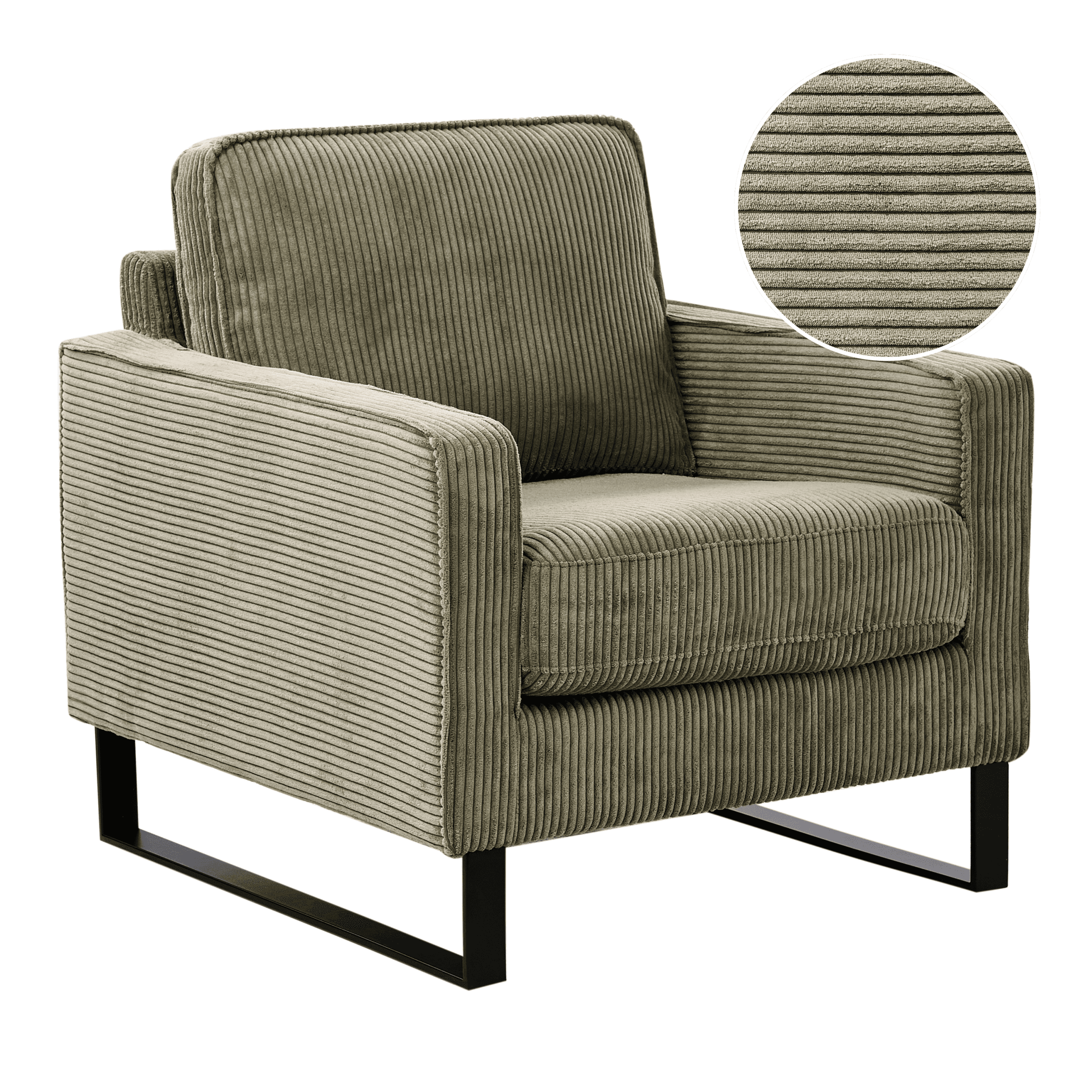 Nojatuoli VIND vakosametti Vihreä