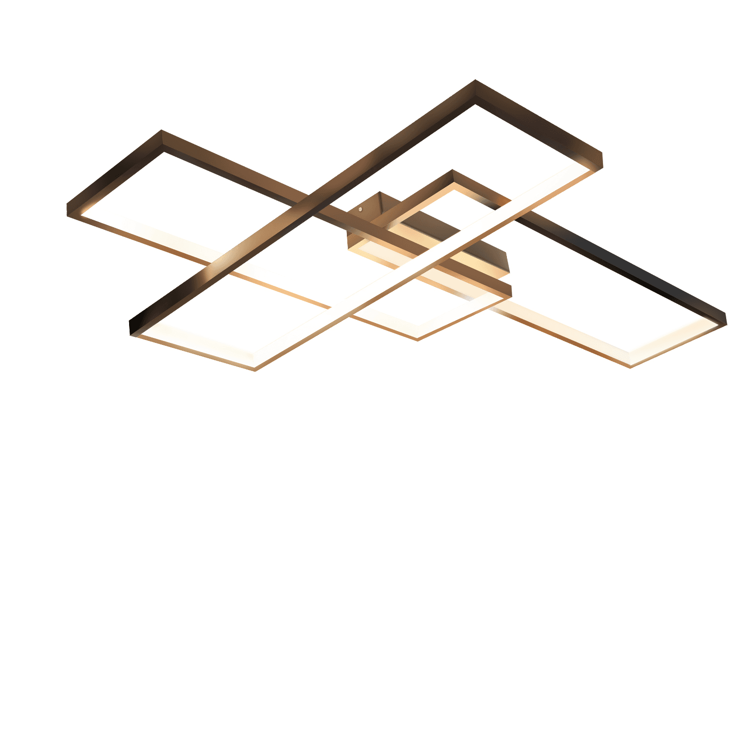NETTLIFE LED - kattovalaisin, moderni kattovalaistus 3 neliöllä, 67x47x10cm, 35W metallinen kattovalaisin seinävalaisin, musta, 3000K