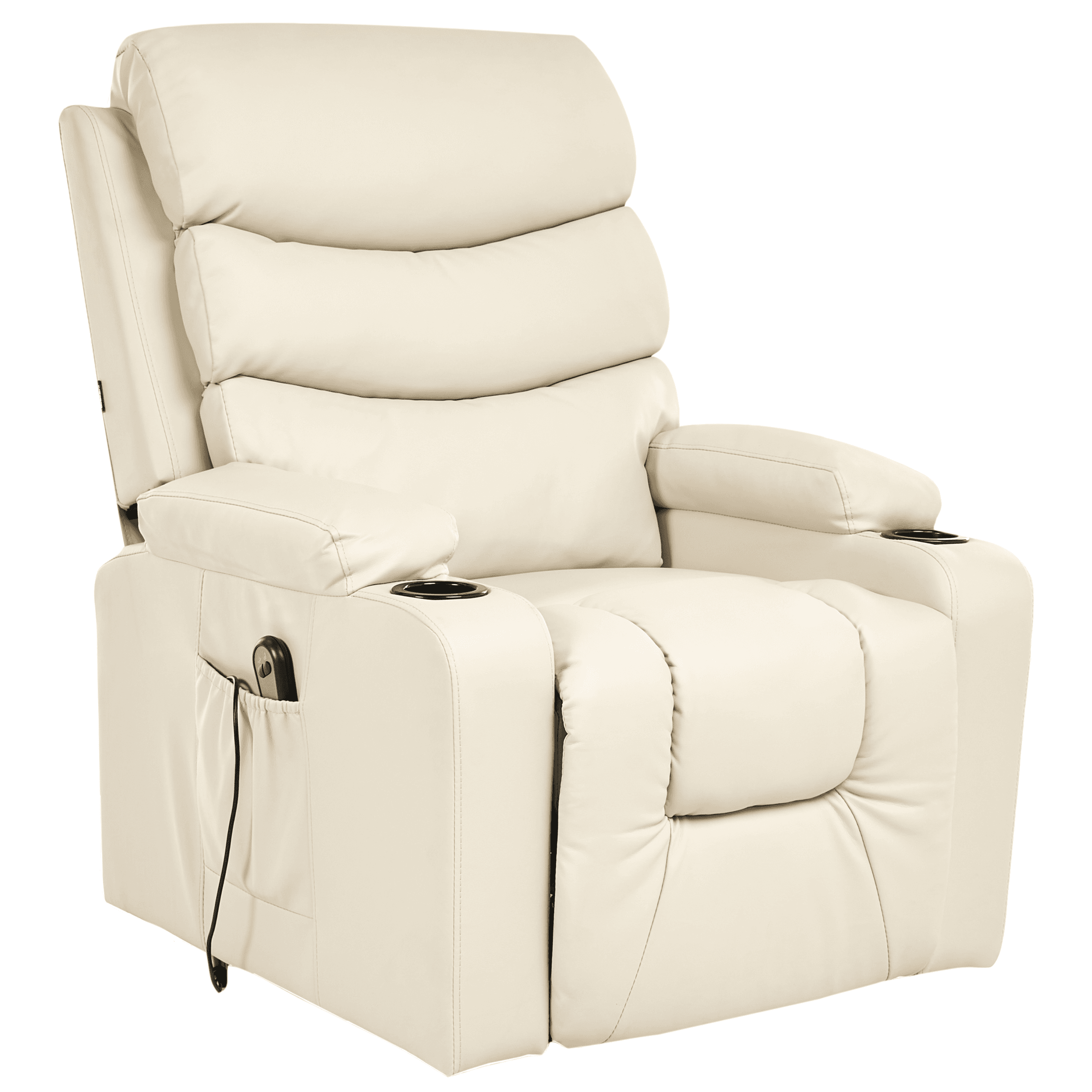 Sähkömekanismituoli ETER jalkatuella keinonahka Beige