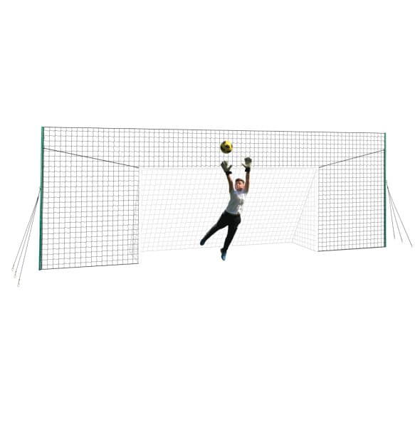 Open Goaaal® 3-in-1 jalkapallomaali, palautusverkko ja takaverkko – Large, 10 ft korkea, jopa 29 ft leveä, sisämaali 16 x 7 ft