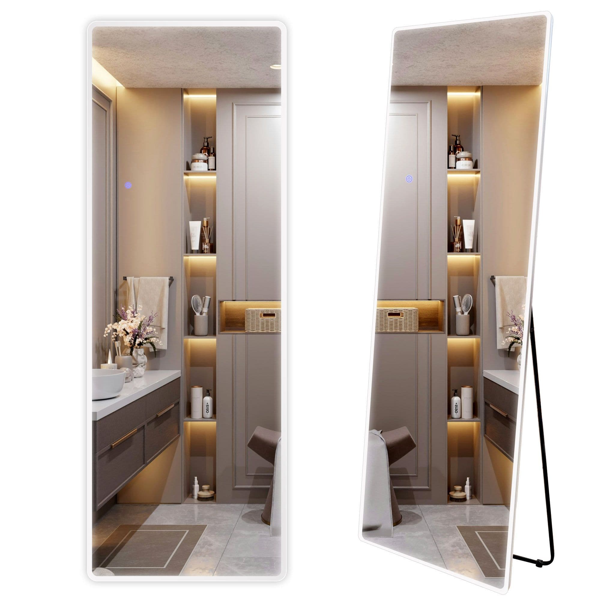 REA peili CLASSICO 50x160 Valkoinen, 2x50x160cm