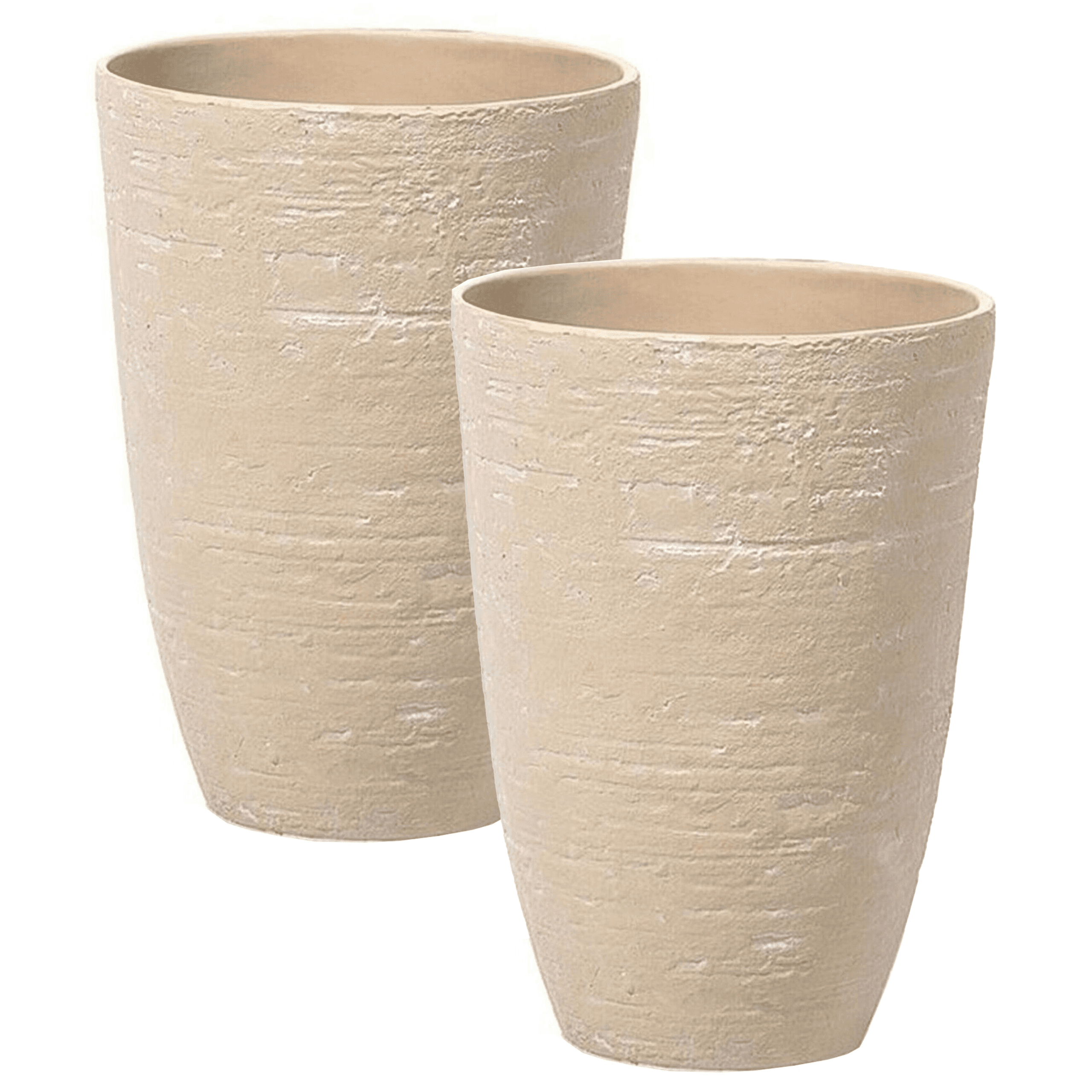 Kukkaruukkusetti 2 kpl CAMIA 35 cm Beige