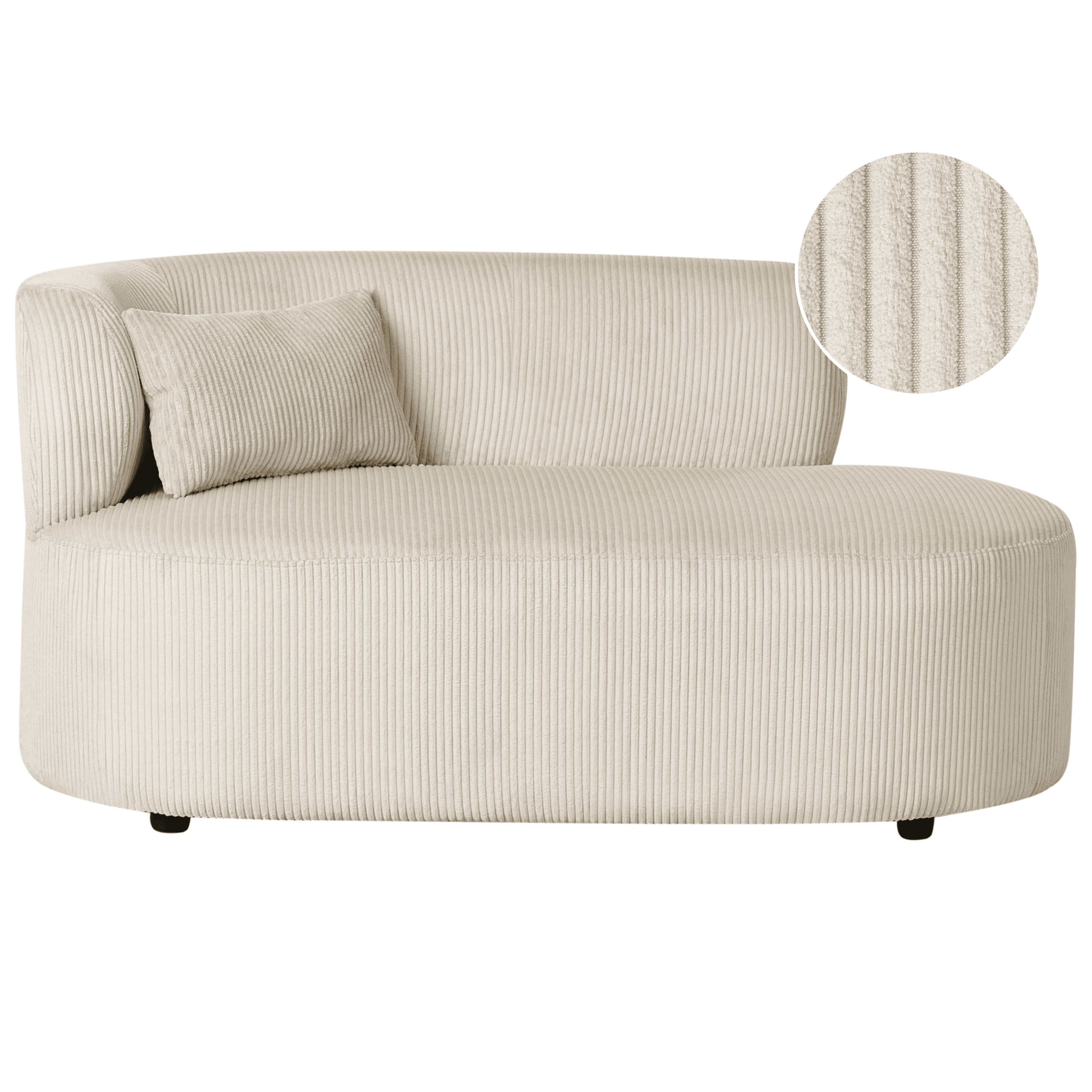 Divaani vasen VANVEY vakosametti Vaaleanbeige