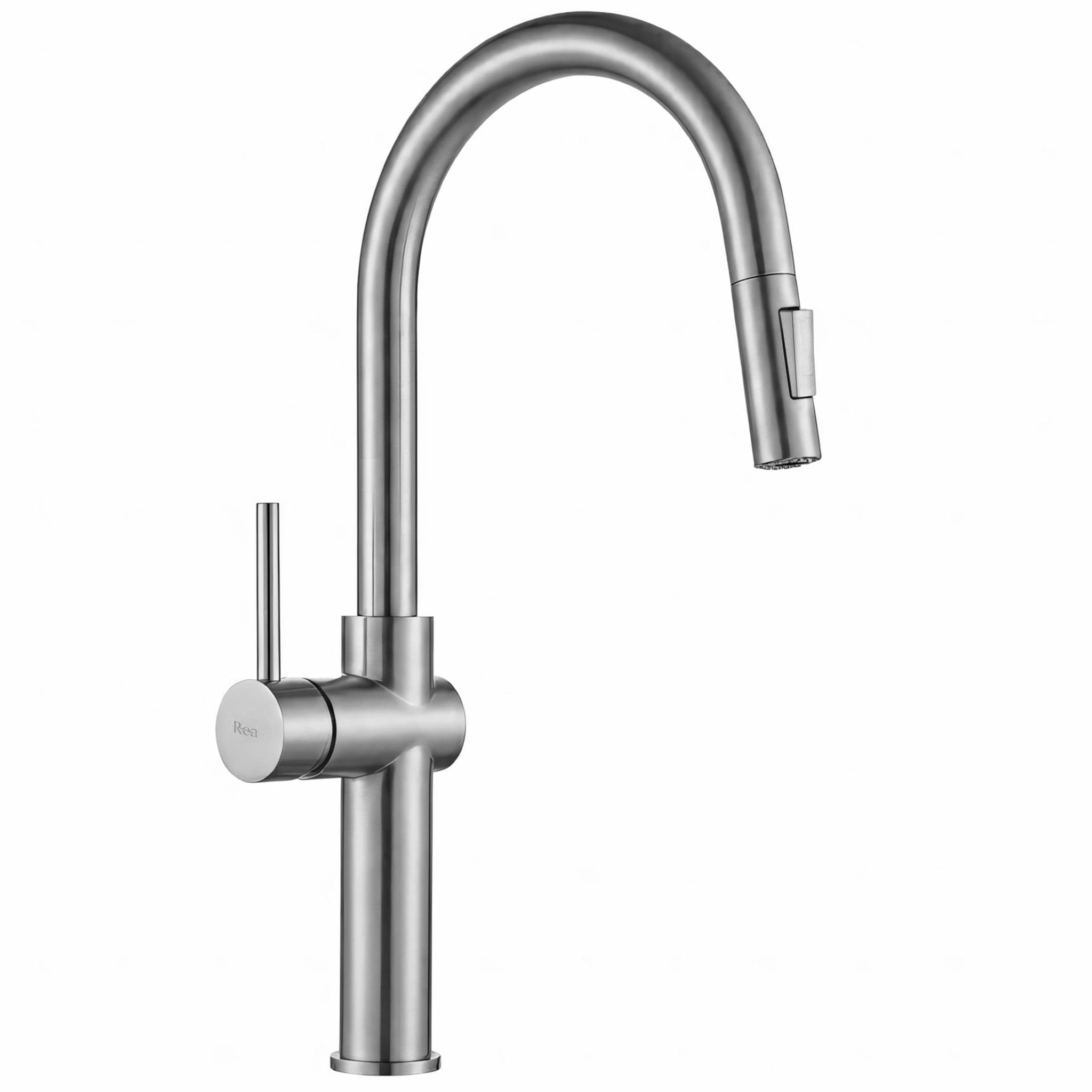 REA Keittiöhana Fresh High Harjattu nikkeli, 21X5X45CM