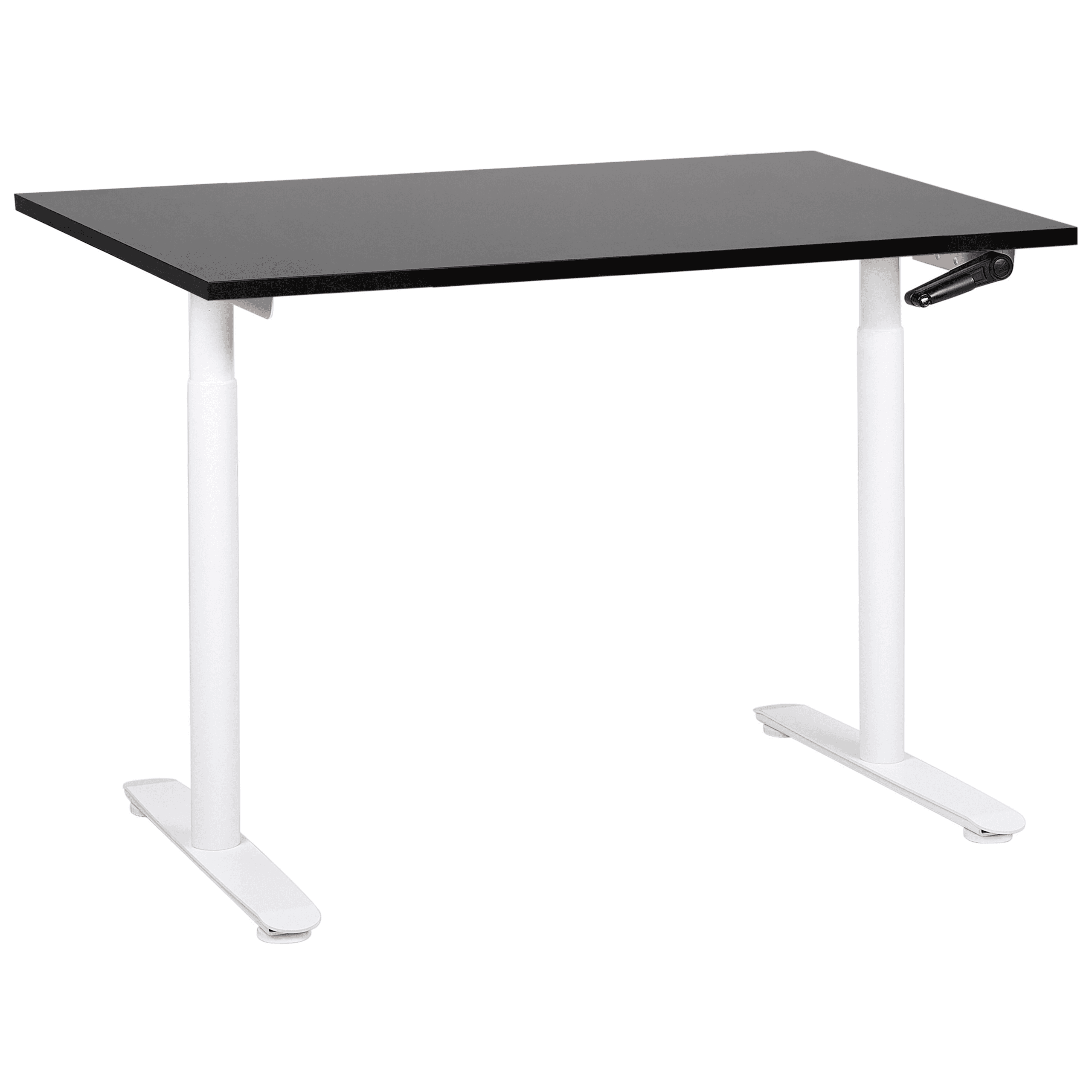 Manuaalisesti säädettävä työpöytä DESTINAS Musta/valkoinen 120 cm 72 cm