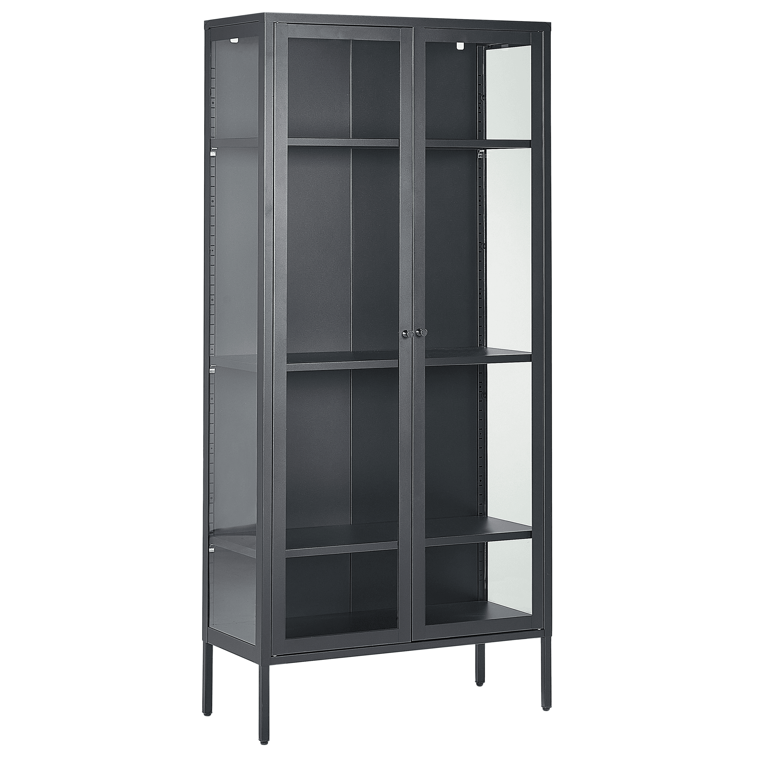 Lasivitriini HARTY metalli 80 cm Musta