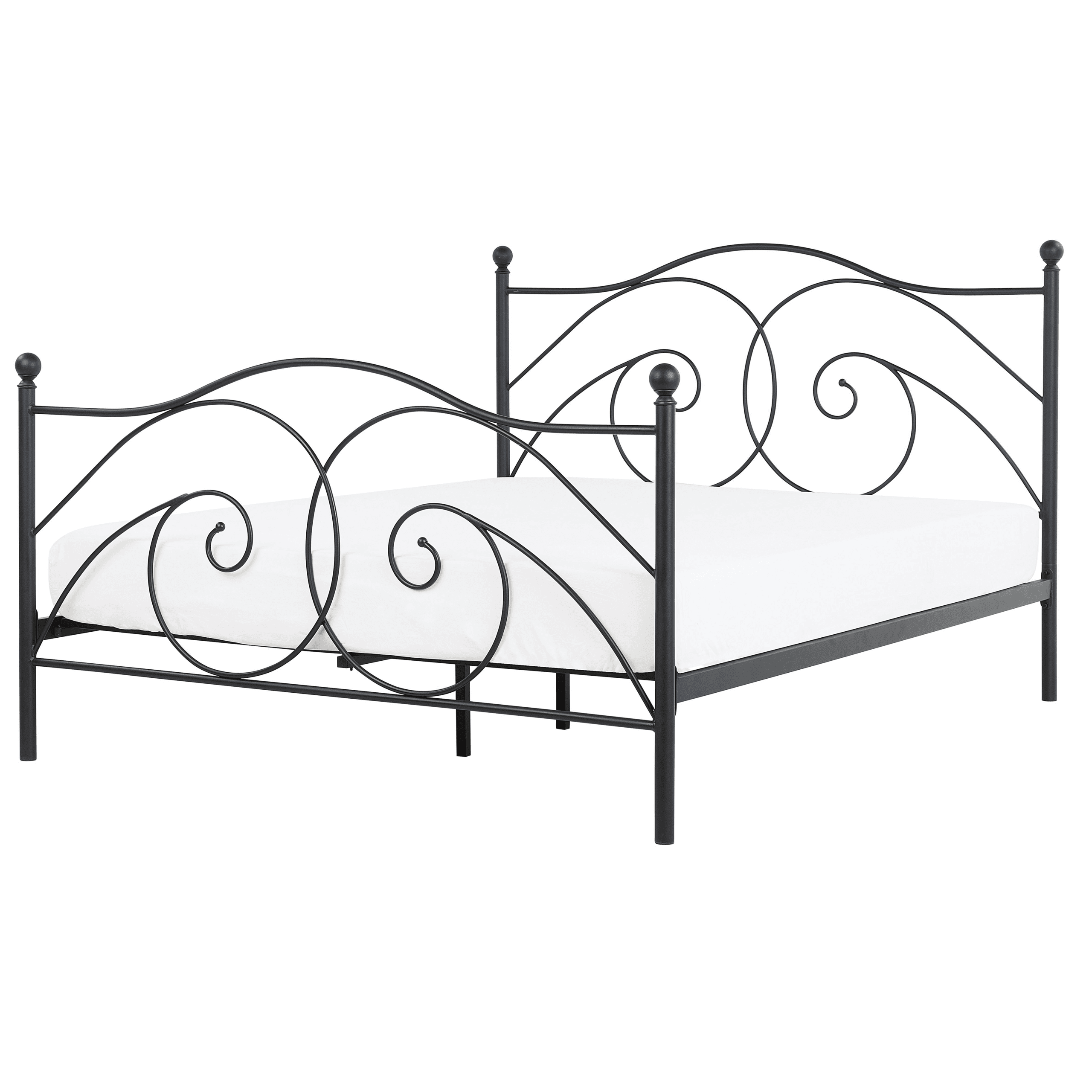 Sänky metalli DINARD 160 x 200 cm Musta