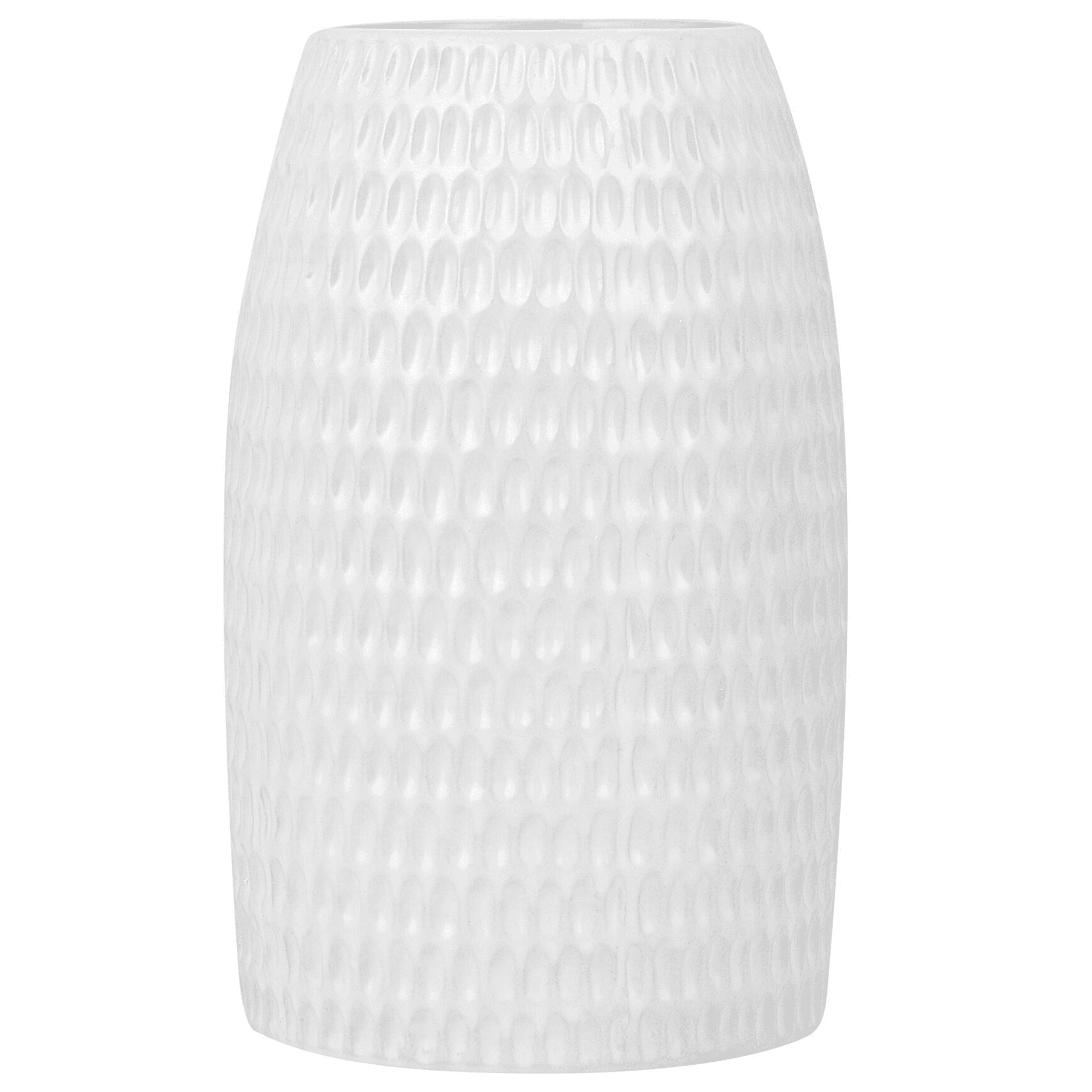 Koristemaljakko LINZI kivitavara 25 cm Valkoinen