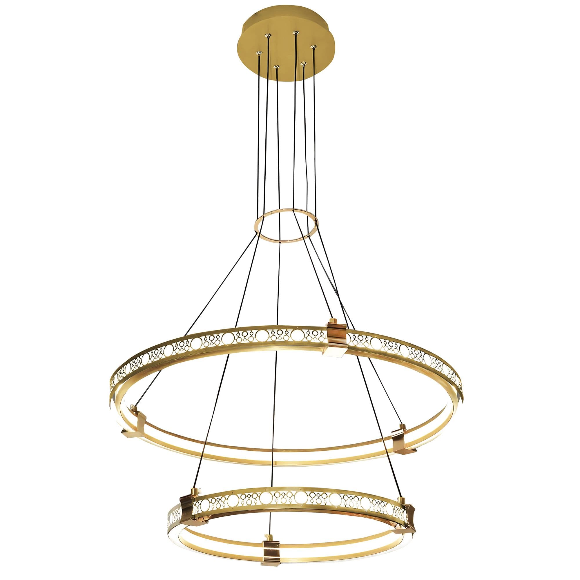 TOOLIGHT riippuvalaisin LHJ037-CP2 kultainen, 150x140x1,5cm