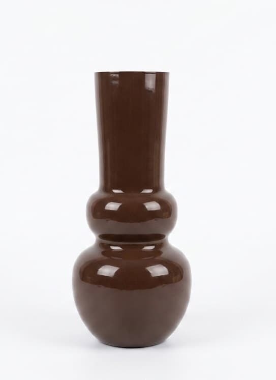 Maljakko metalli MONDEX ROGER 10x17x36 cm suklaanruskea 1 kpl