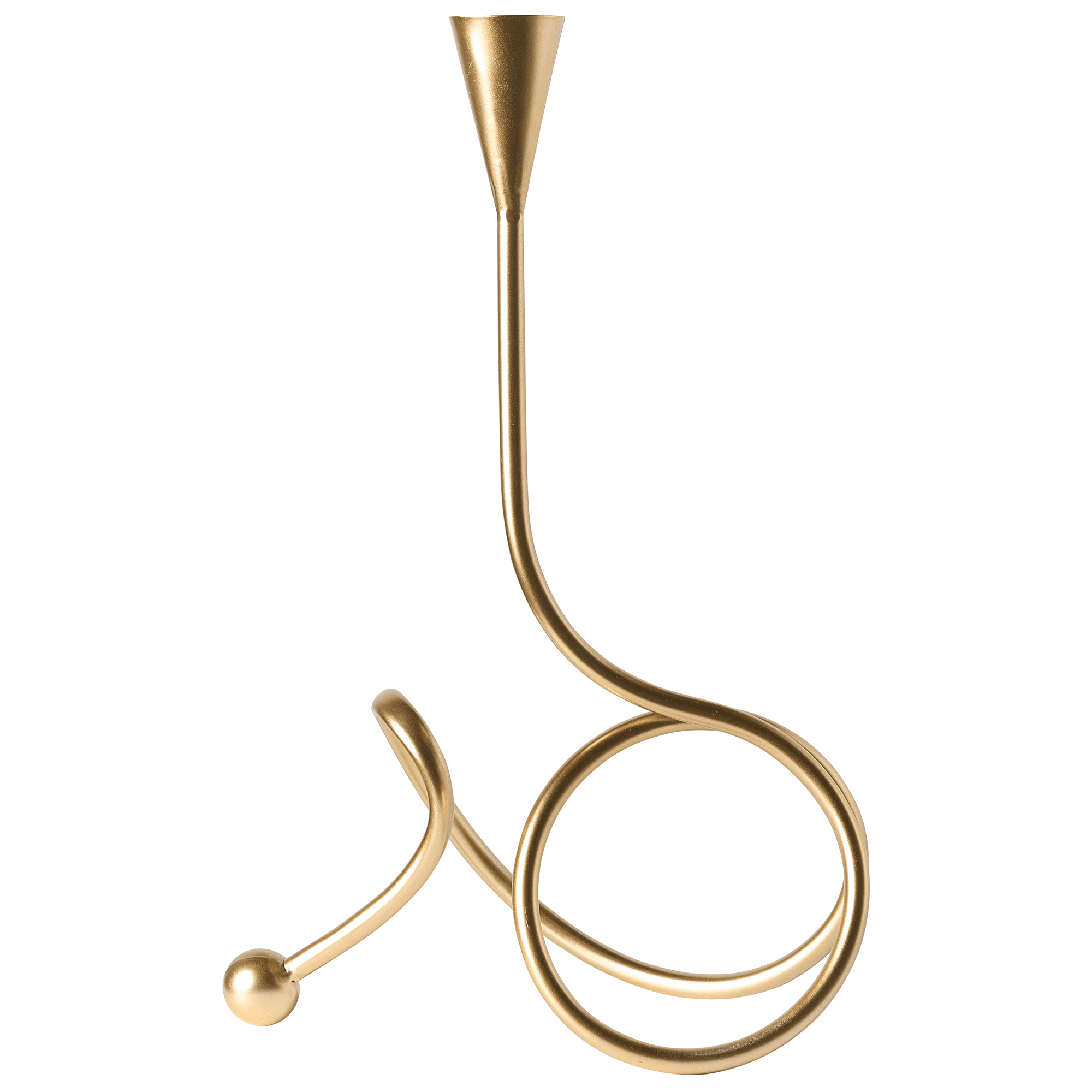 Kynttilänjalka AROUCA metalli 40 cm Kulta