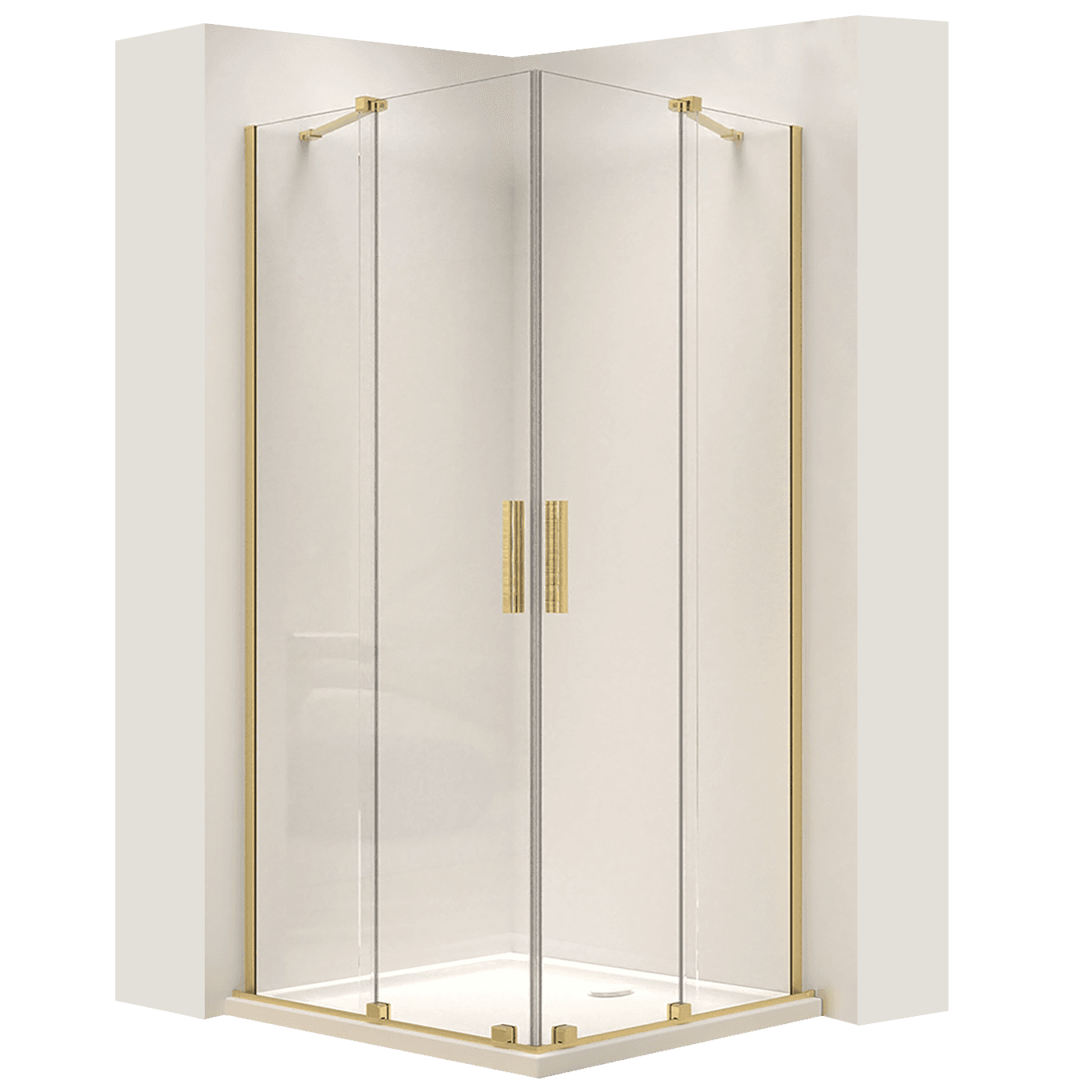 REA Suihkukaappi montana double 80x80 harjattu kulta, 80X80X200CM