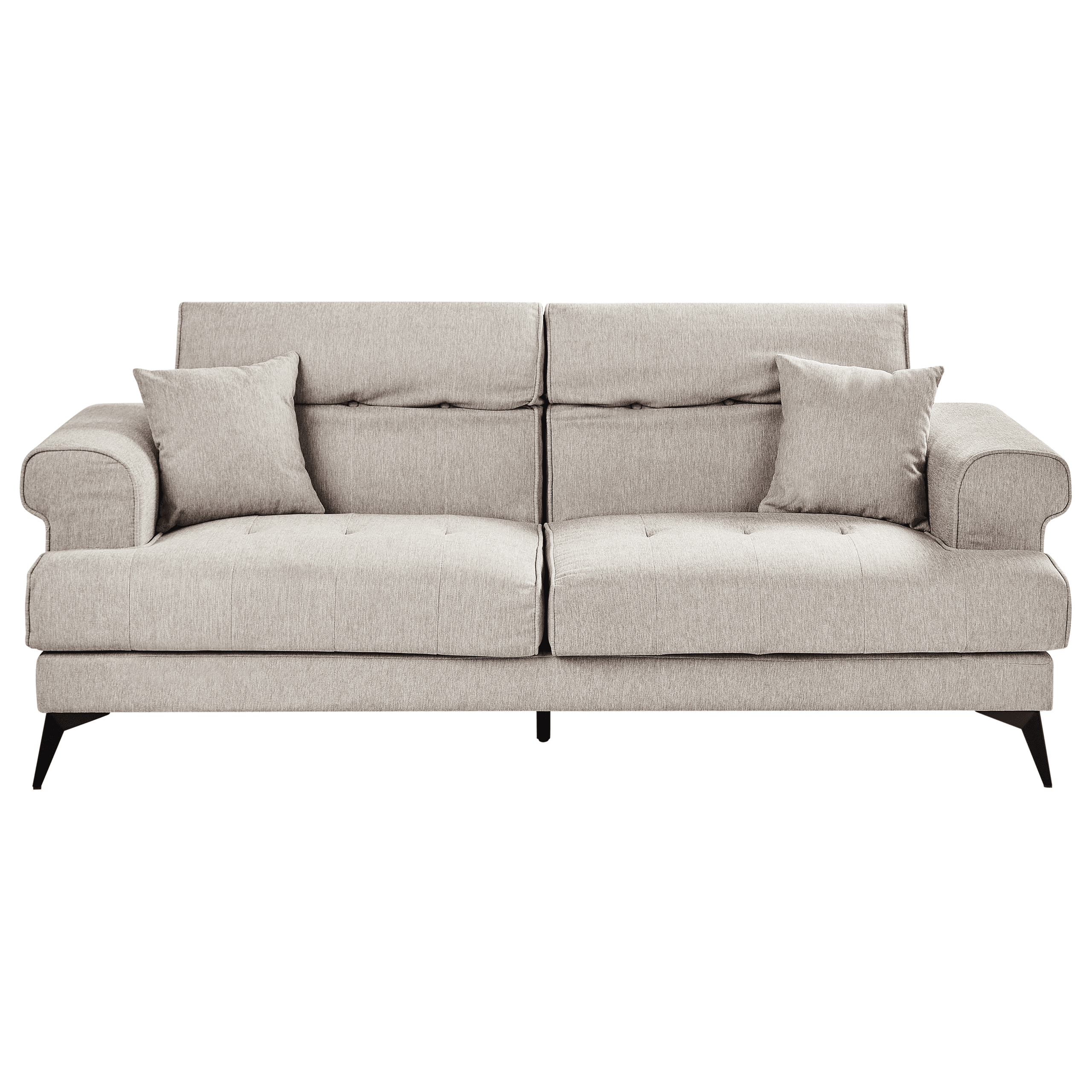 Sohva SKIVE kangas Ruskeanharmaa 3-istuttava