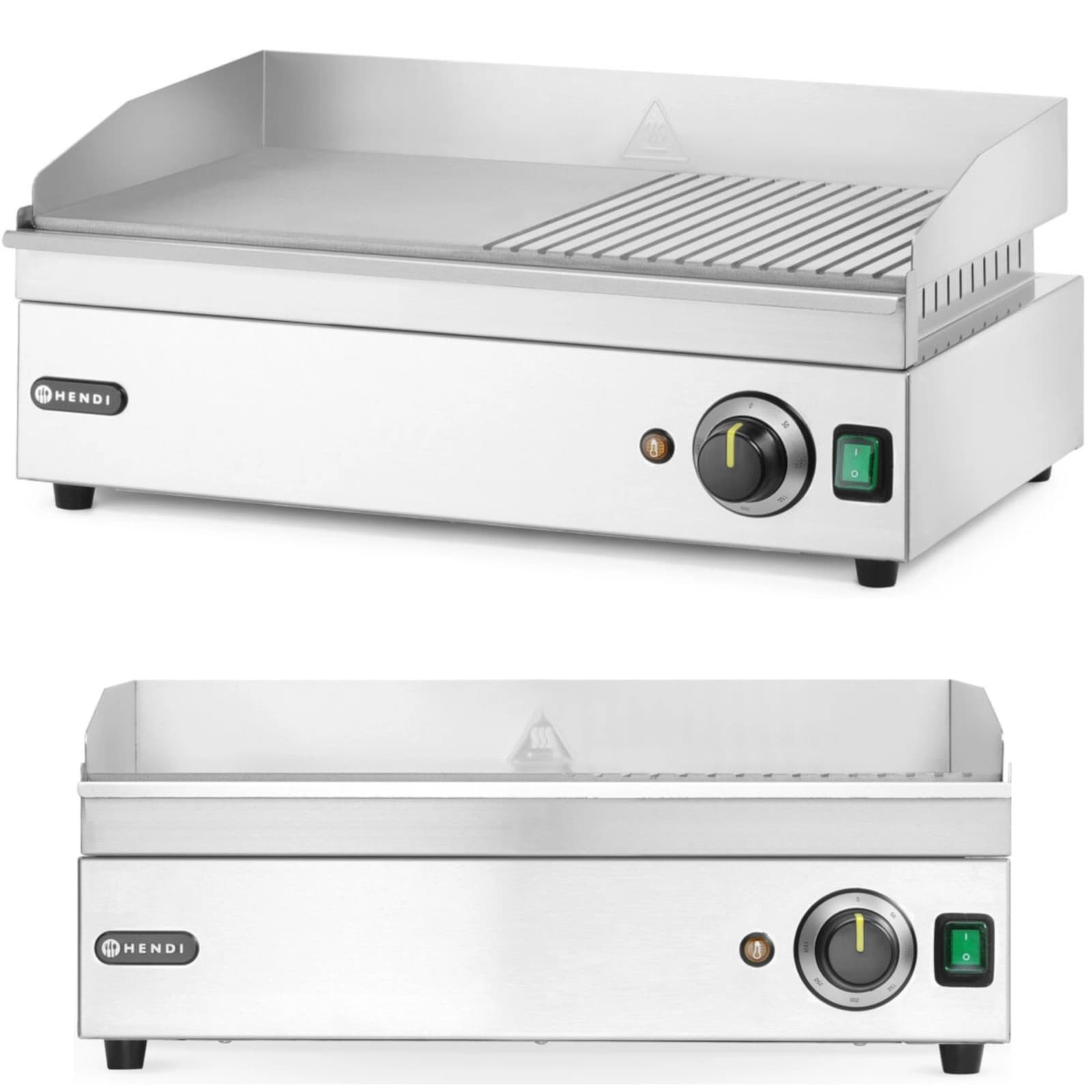 Sähkögrilli, sileä, uritettu grillilevy, 527 x 404 mm, 2400 W