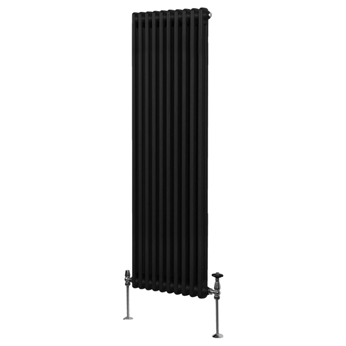 Perinteinen 2-pylväinen patteri - 1800 x 472 mm - musta