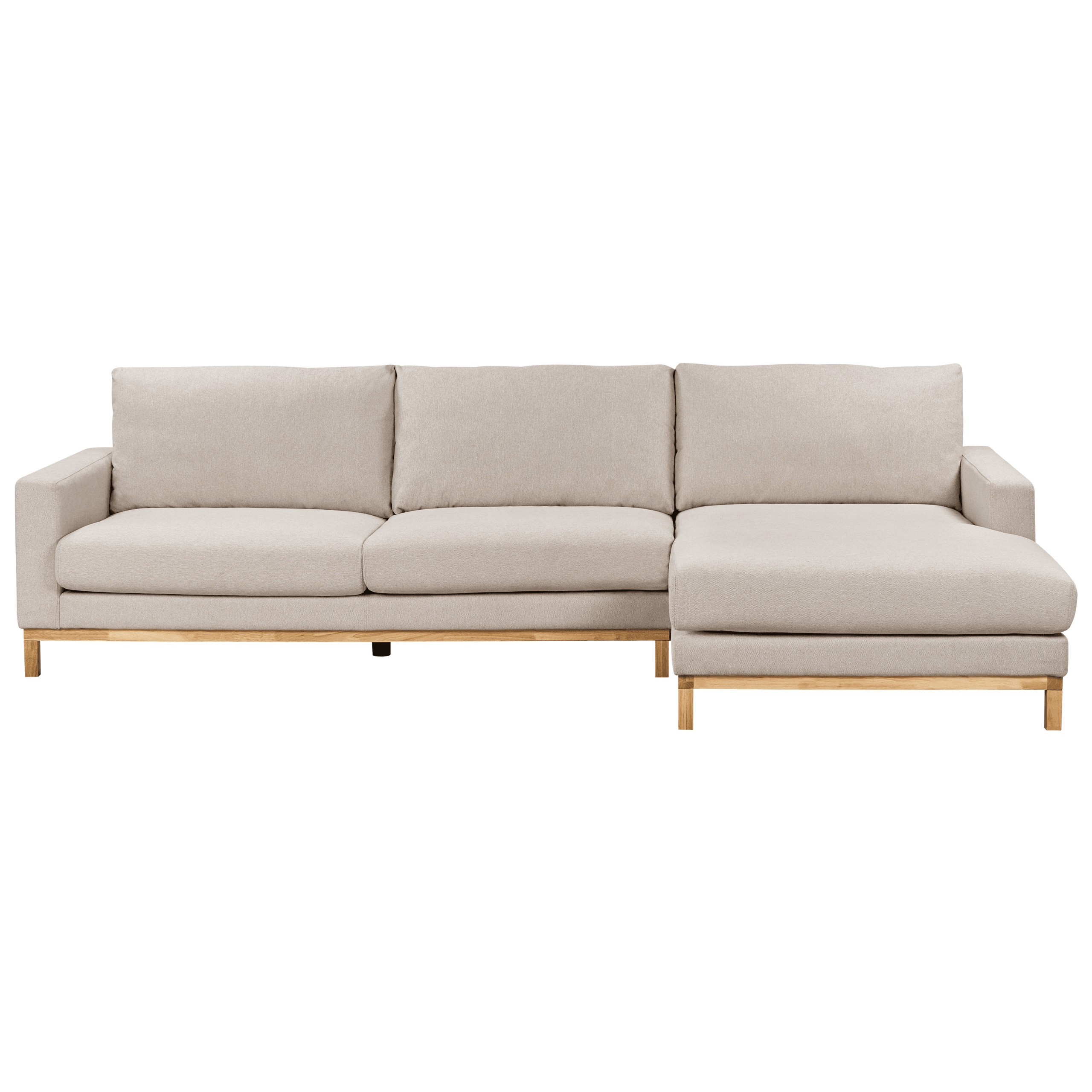 Kulmasohva 4-istuttava SIGGARD kangas Beige Vasen
