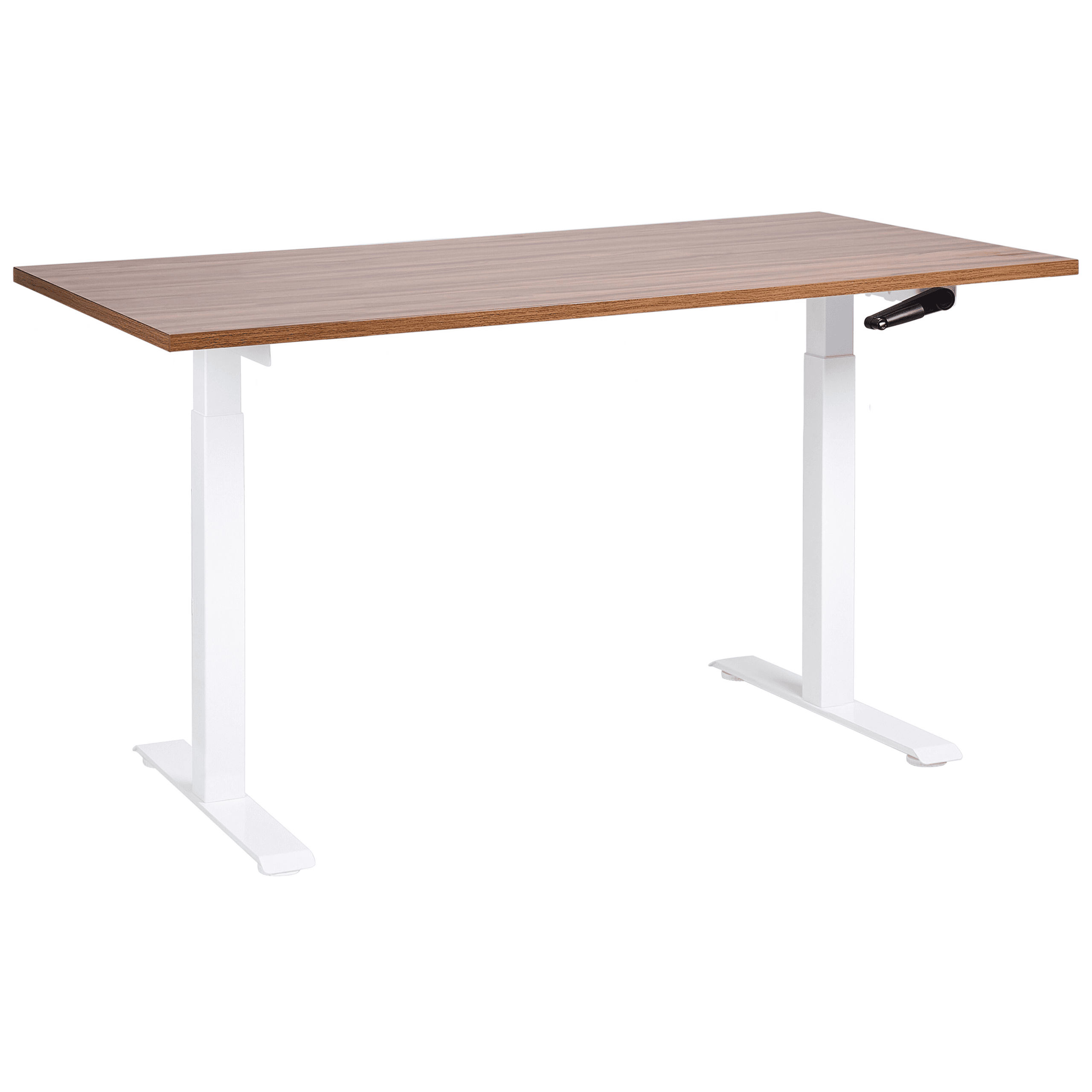 Manuaalisesti säädettävä työpöytä DESTINES Ruskea/valkoinen 160 cm 72 cm