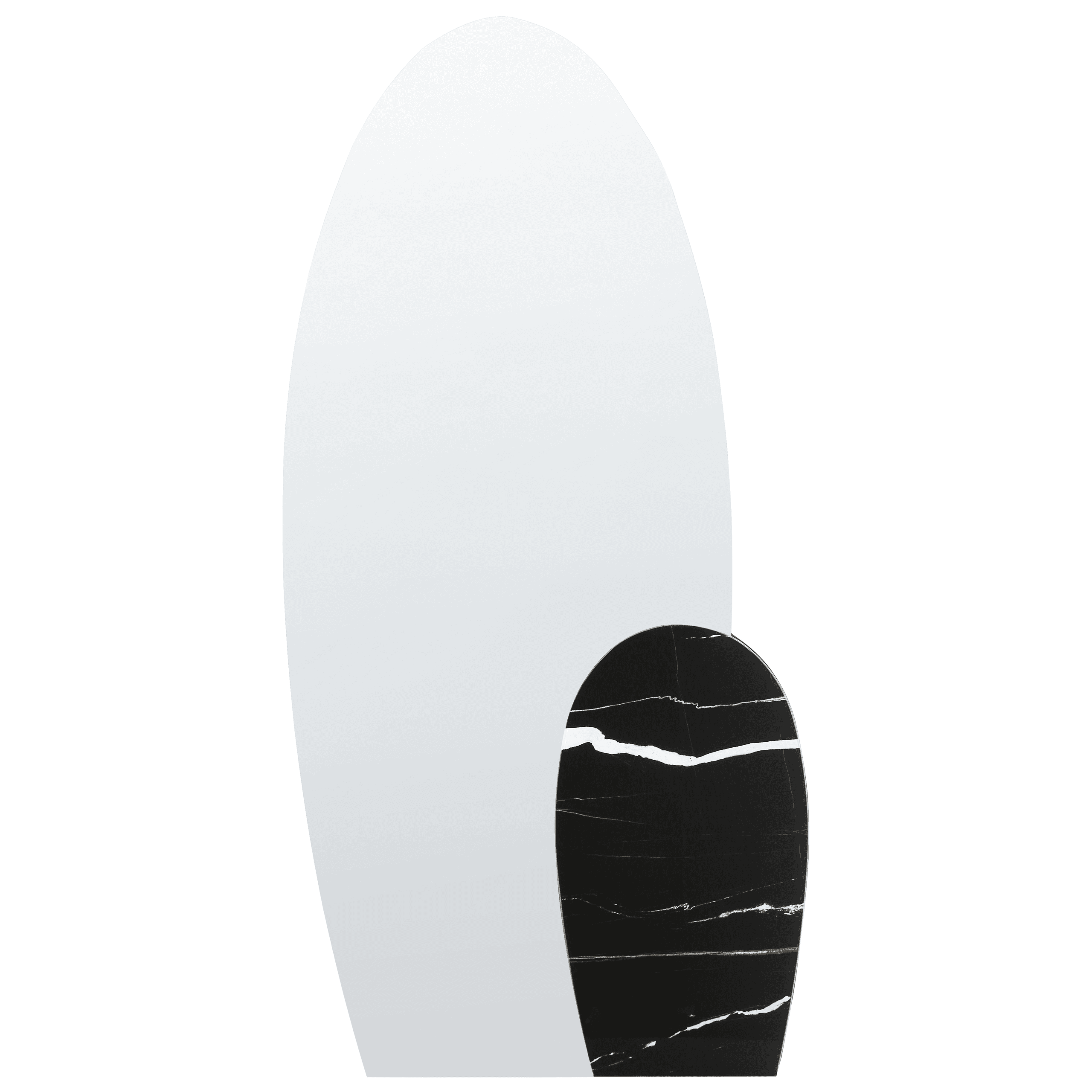 Seinäpeili VIERZON 58 cm 120 cm Musta