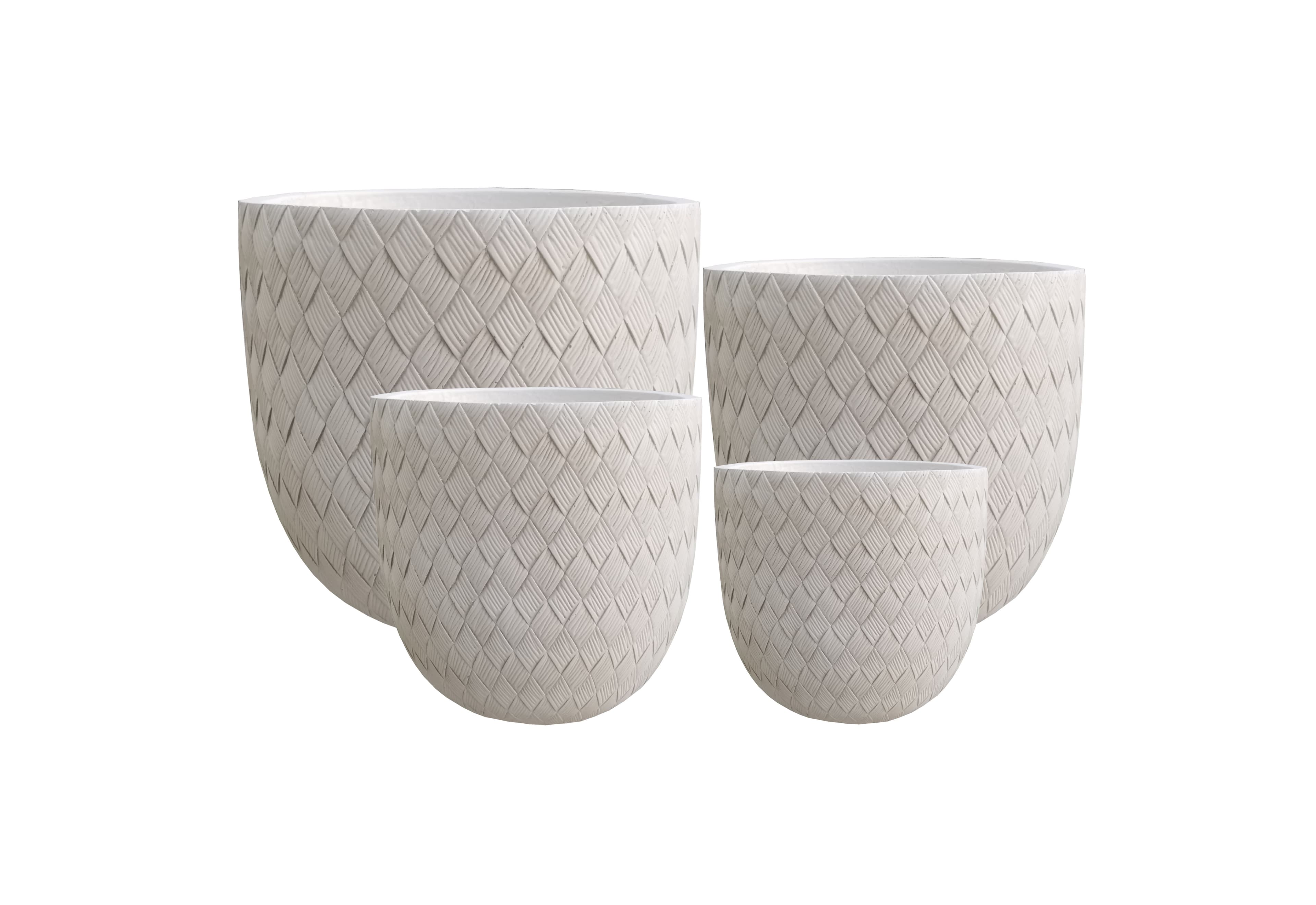 Ruukku fiber clay HEVRA Komplet 44x44x42 matt 4kpl