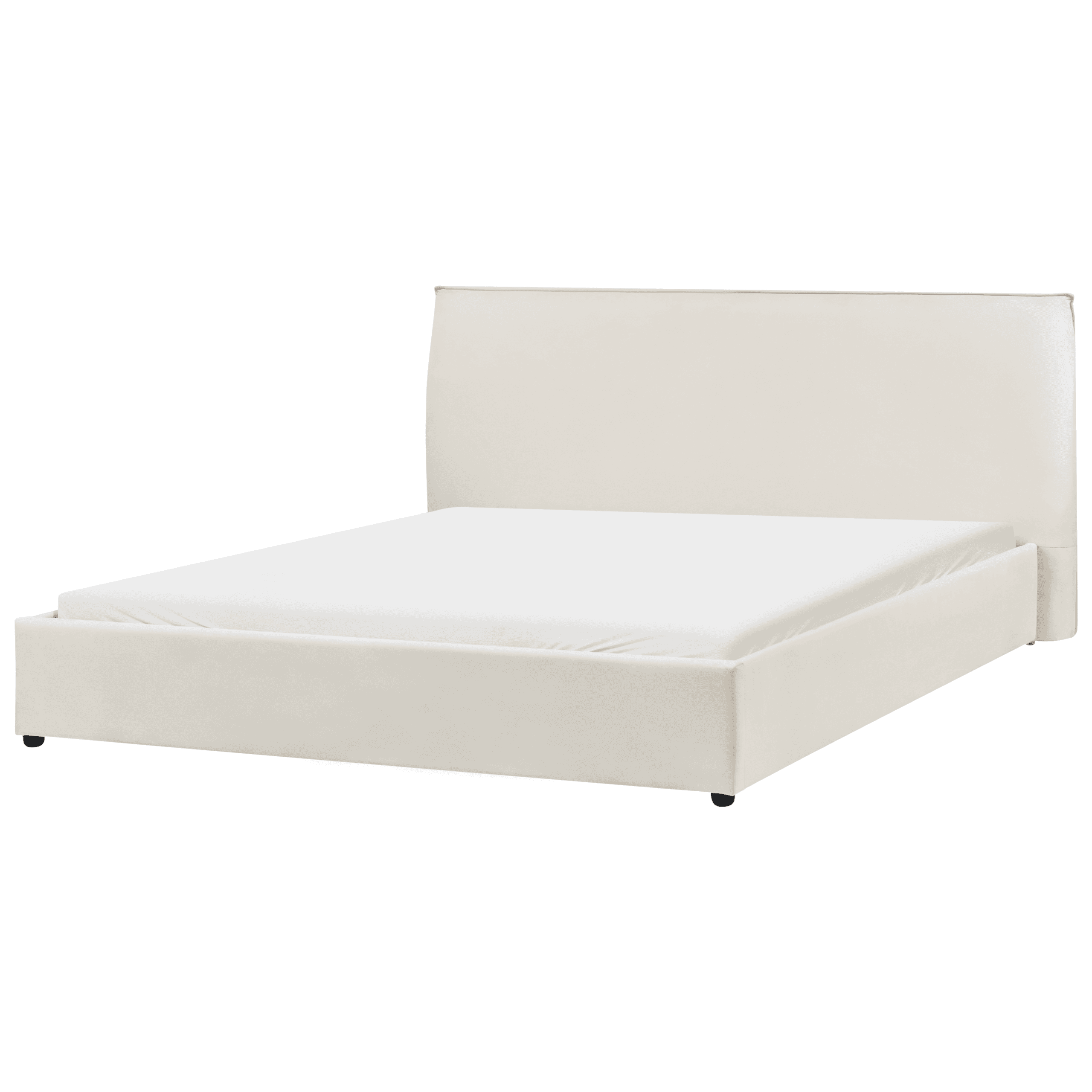 Vesisänky sametti LAVAUR 180 x 200 cm Luonnonvalkoinen