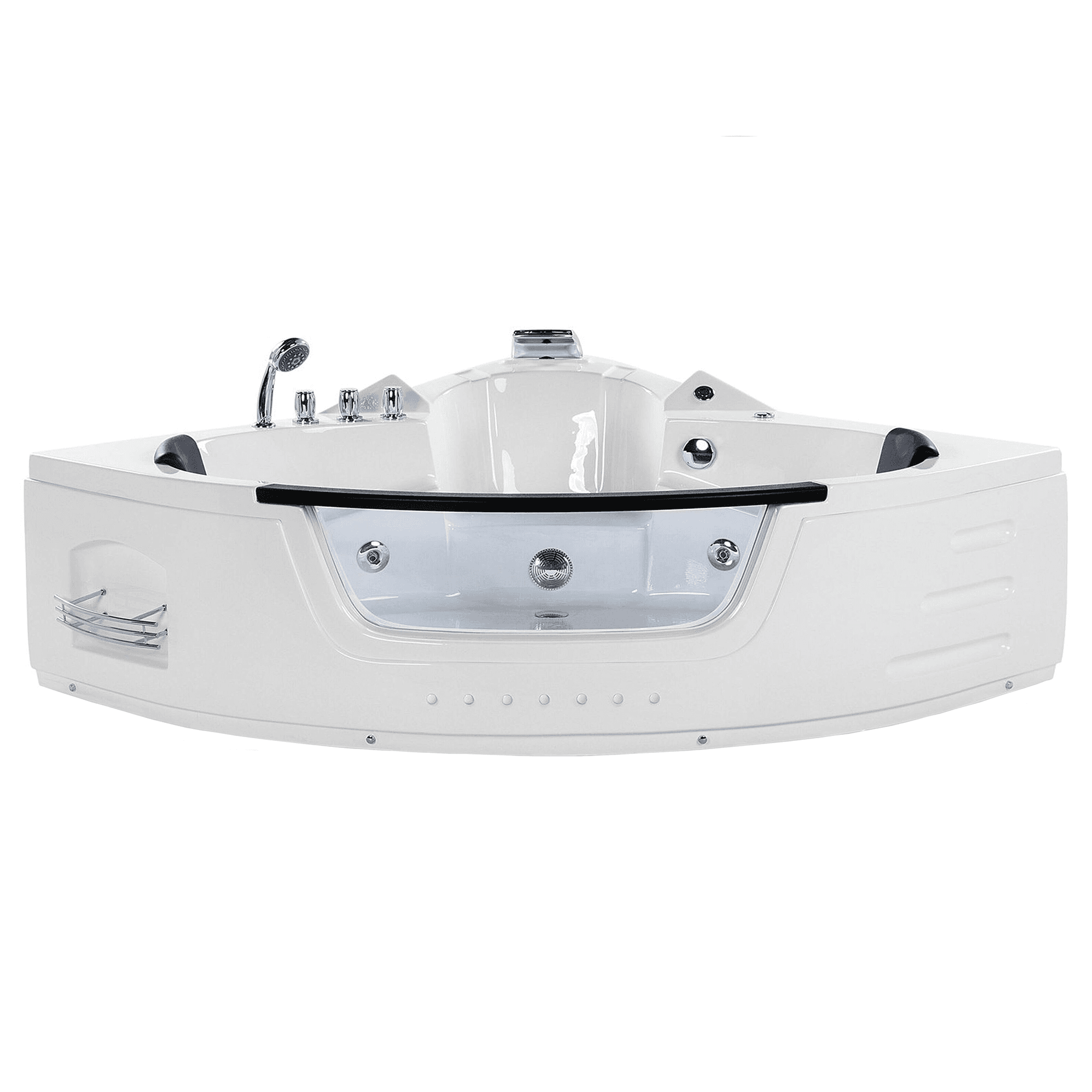 Kulmaporeamme LED-valolla MARTINICA 198 x 144 cm Valkoinen