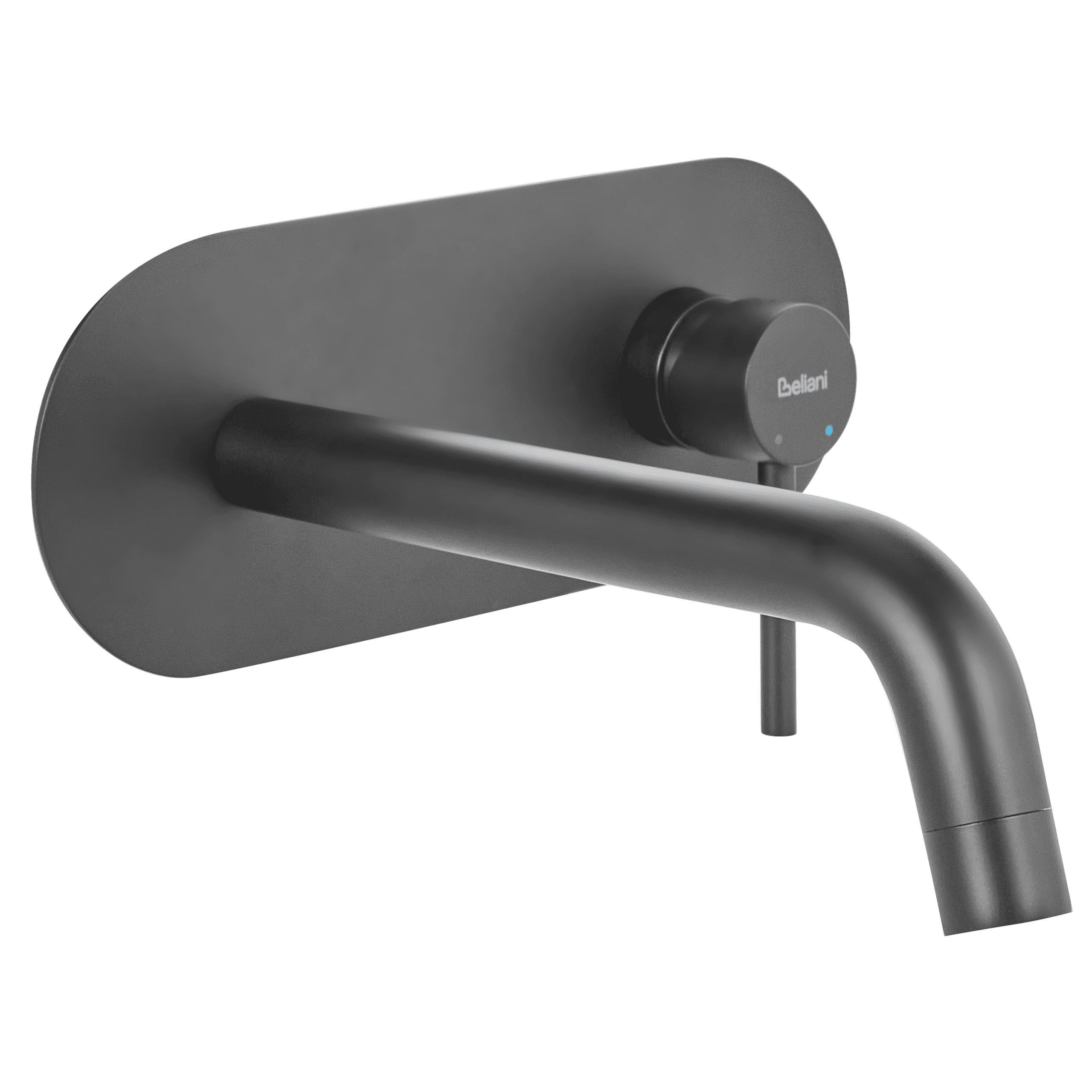 Seinään kiinnitettävä pesuallashana GUAIBA messinki Musta