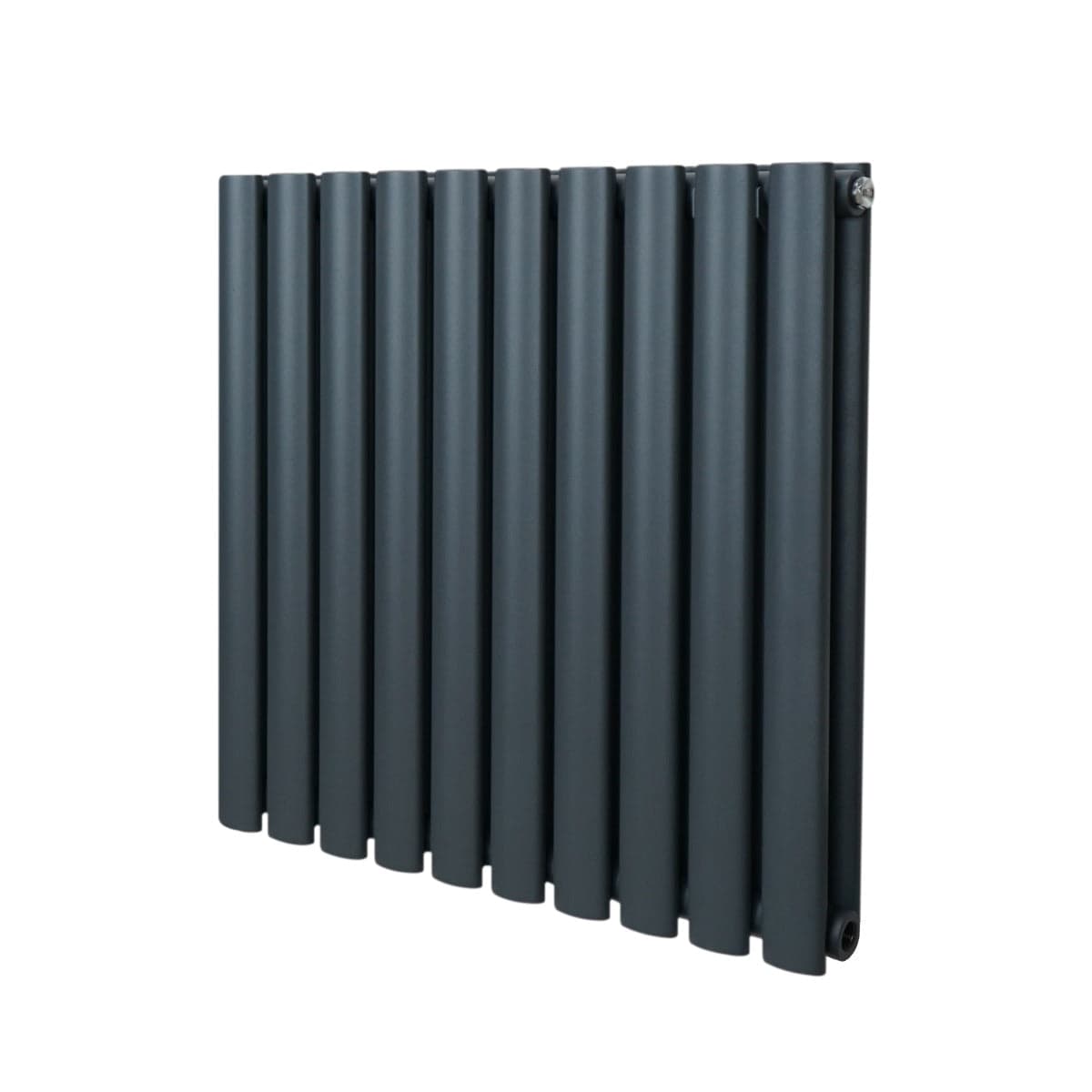 Soikea pylväspatteri – 600 mm x 600 mm - antrasiitinharmaa