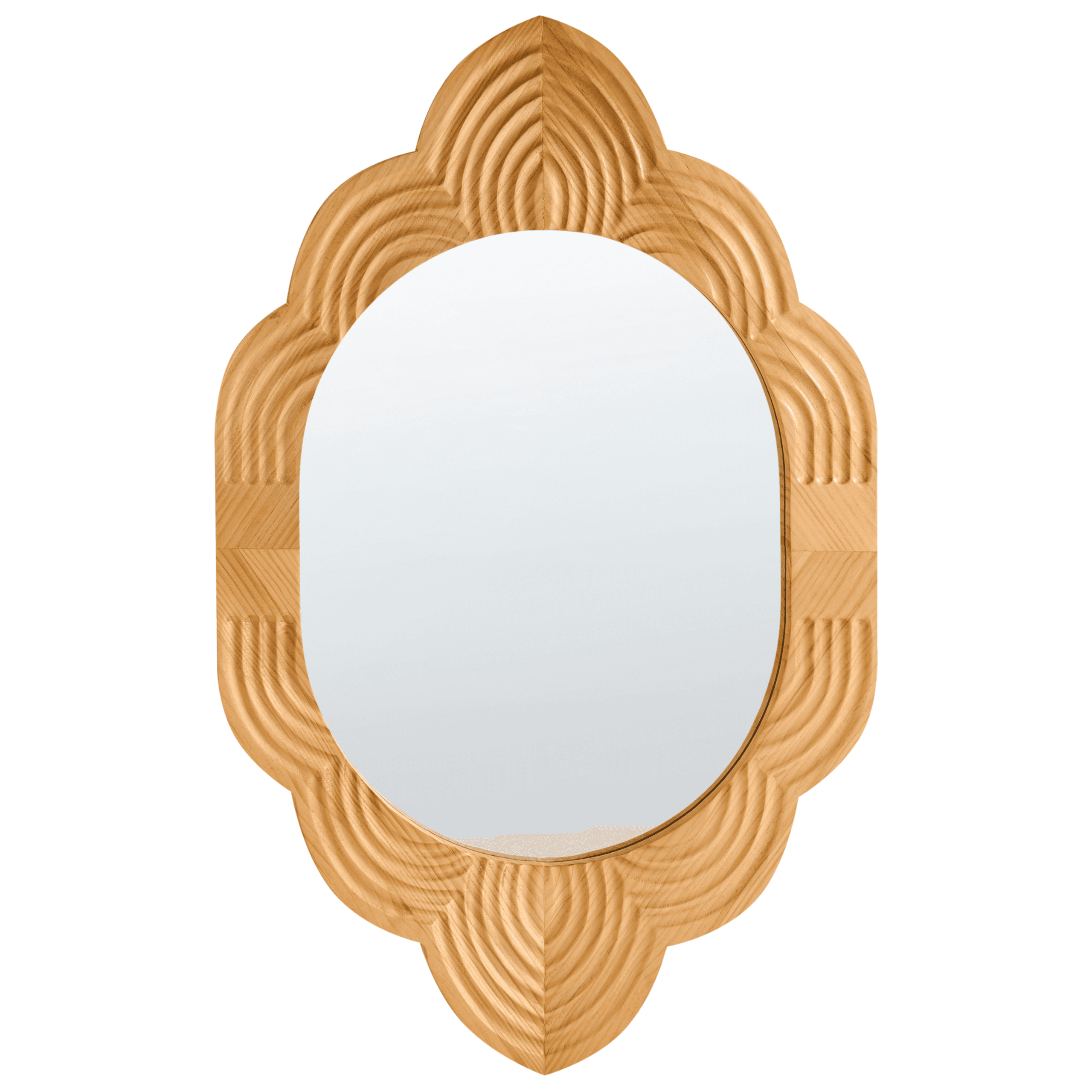 Seinäpeili FRESVILLE 62 cm 100 cm mänty Vaaleanruskea