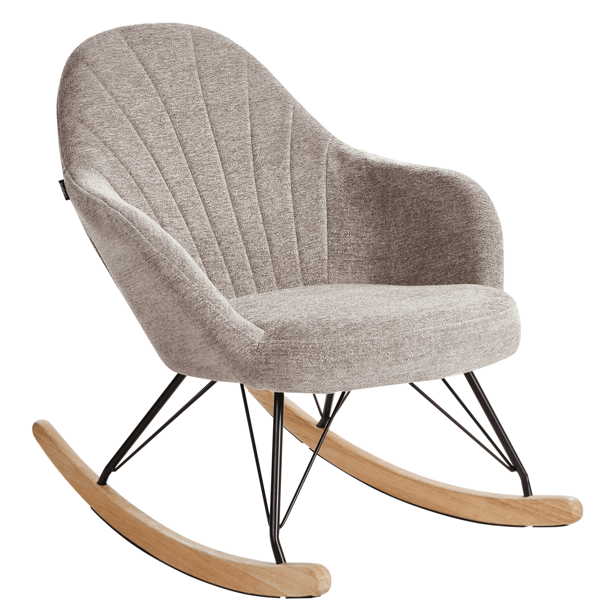 Keinutuoli SKALE kangas Ruskeanharmaa