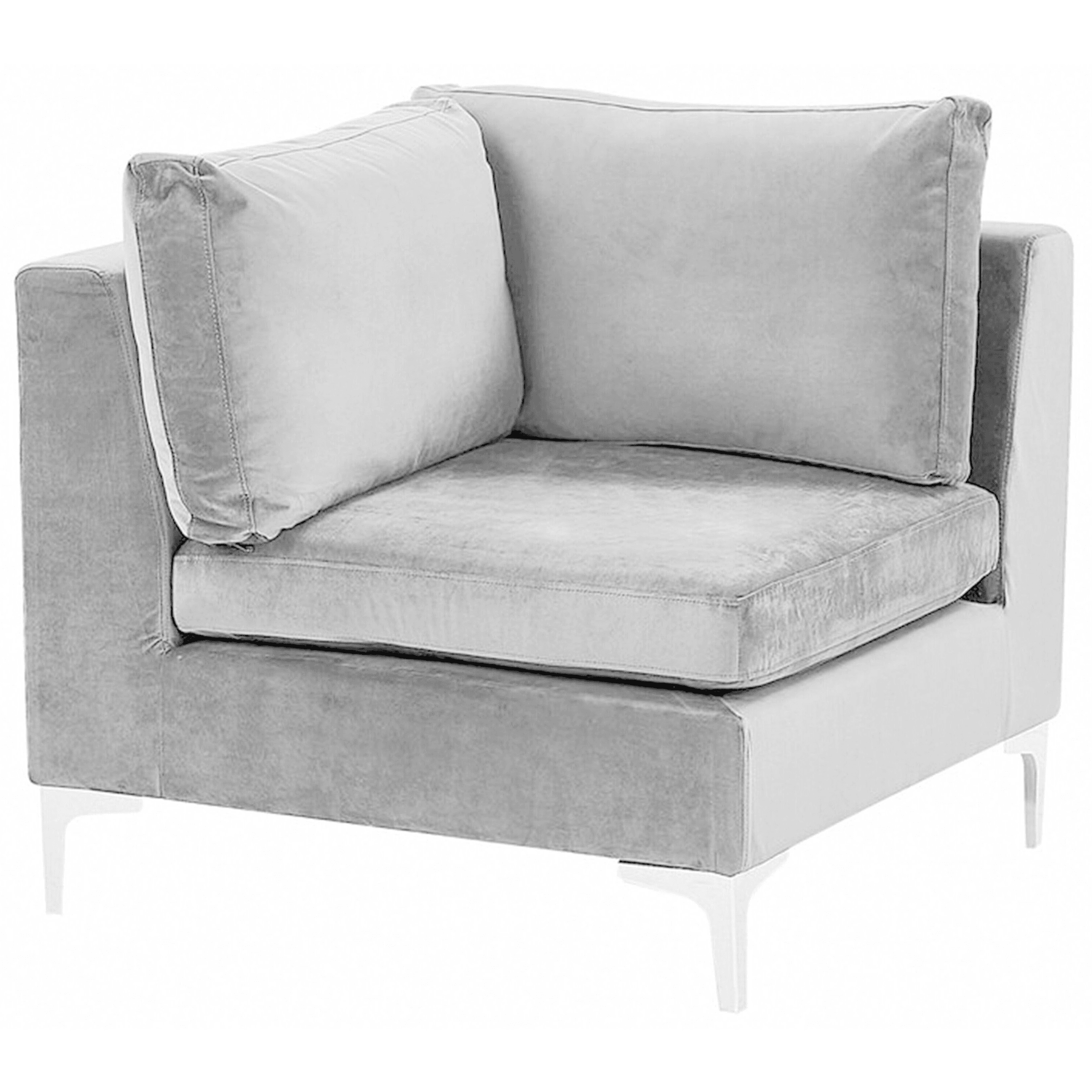 Kulmamoduuli EVJA sametti Harmaa