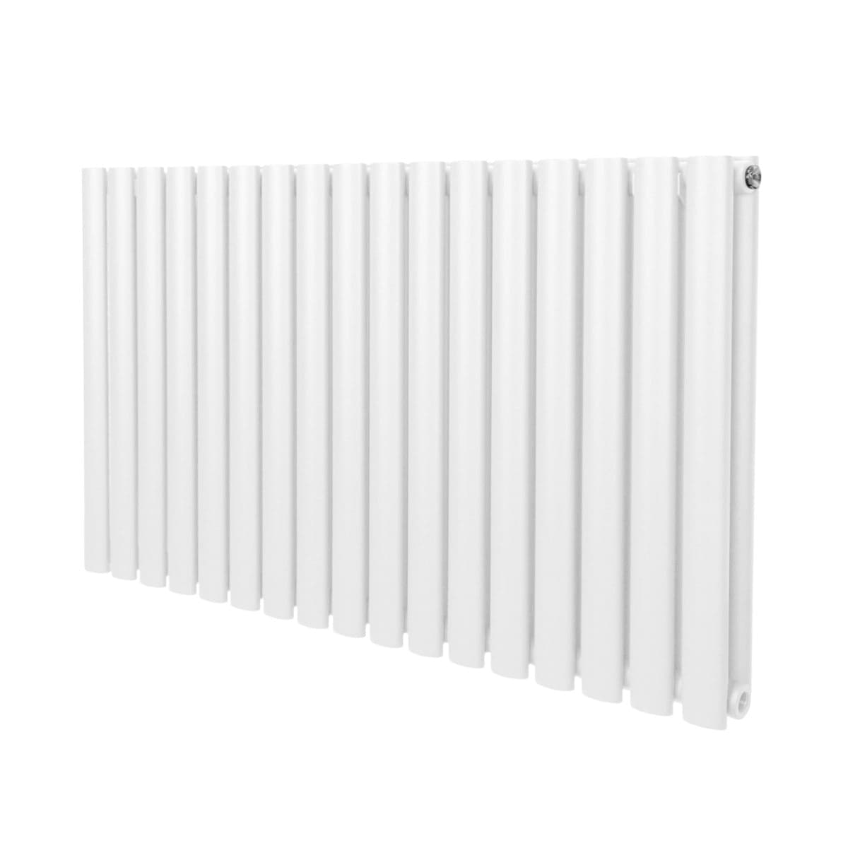 Soikea pylväspatteri – 600 mm x 1020 mm – Valkoinen