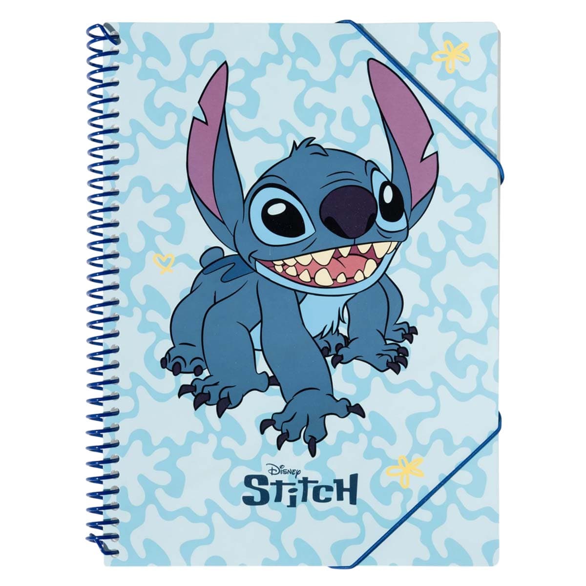 A4-kansiokansio Stitch Spirale, jossa 30 taskua ja kuminauhasulku