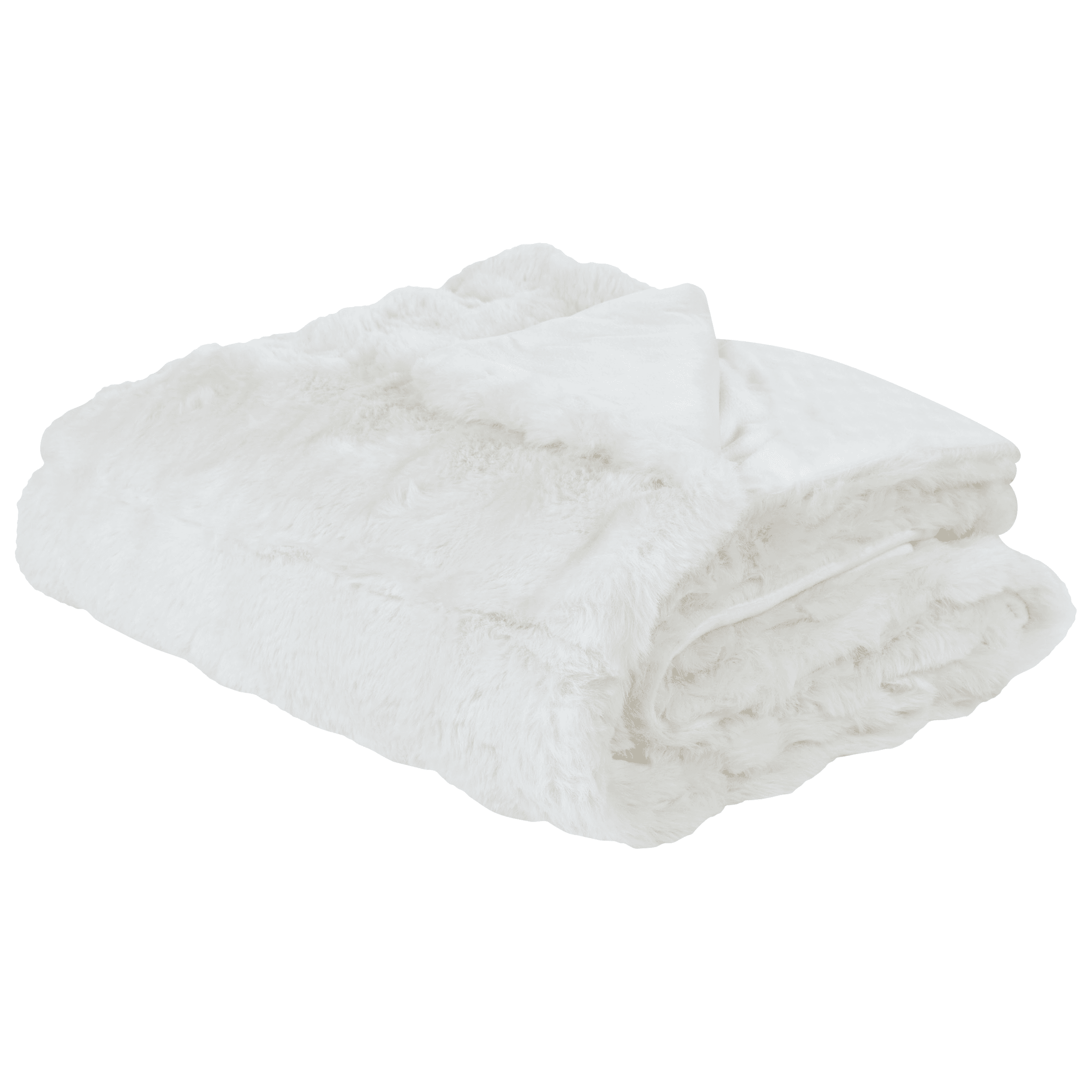 Torkkupeitto SALKA keinoturkis 150 x 200 cm Valkoinen