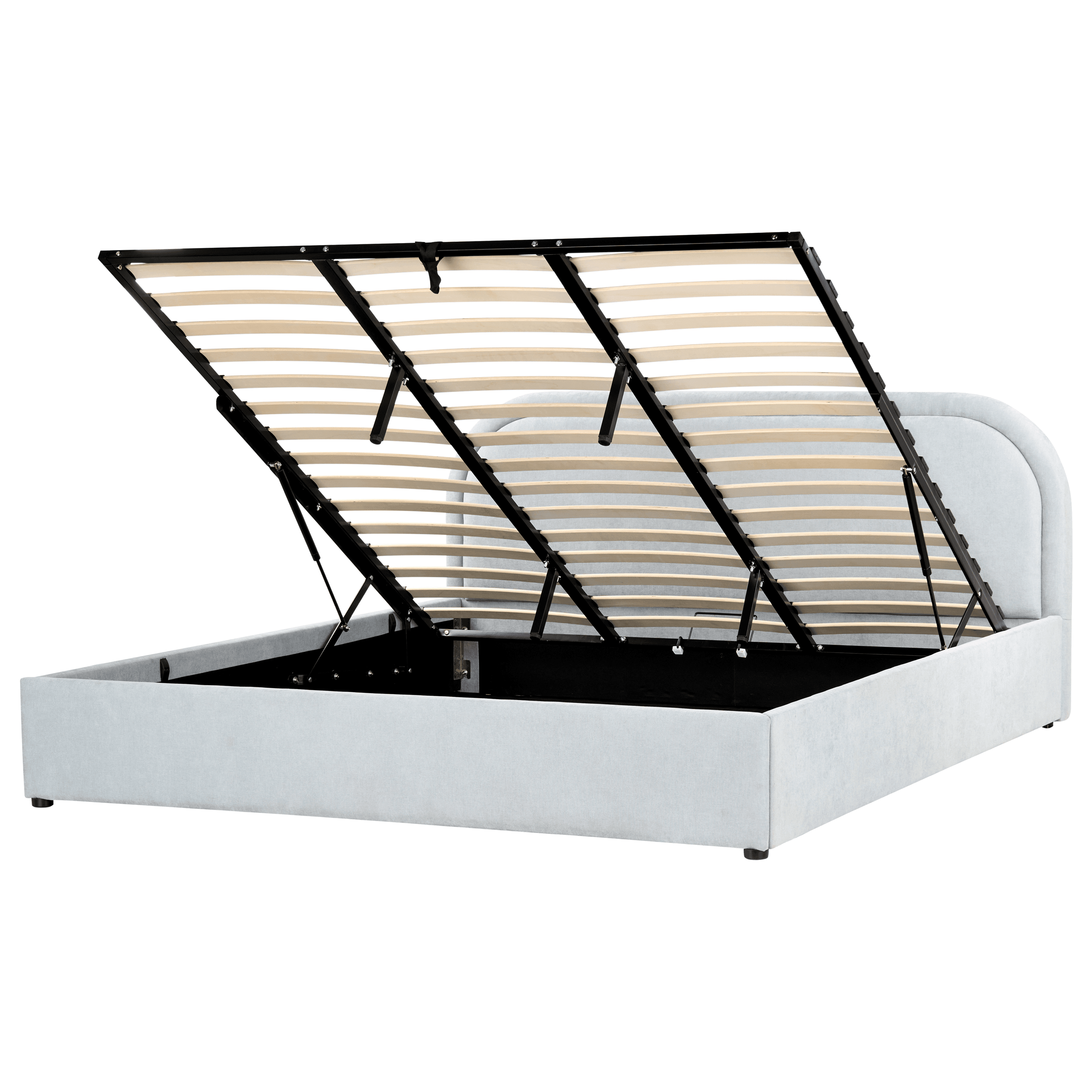 Sänky säilytystilalla kangas QUILLIEN 180 x 200 cm Vaaleansininen