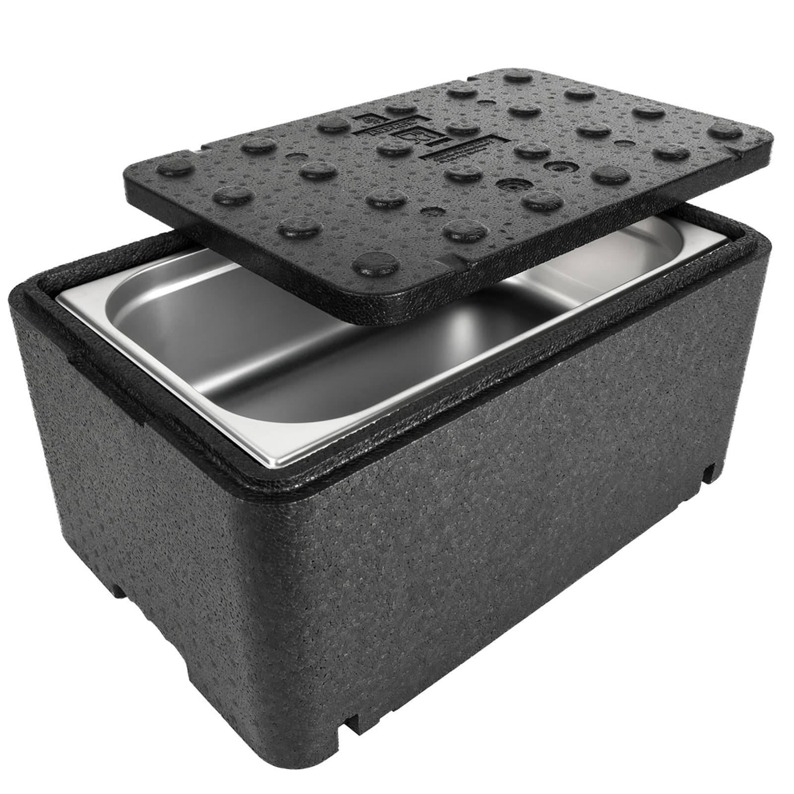 Thermobox termoslaatikko kannella ruoka- ja lääkesäiliö 600x400x296mm GN1/1 48L Arpack