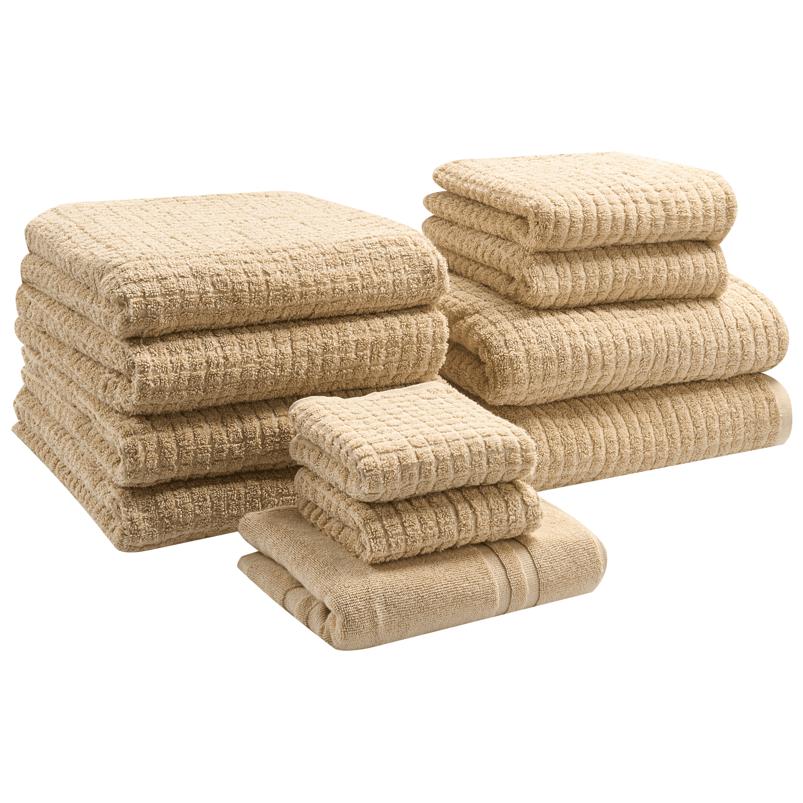 Pyyhesetti 11 kpl ATAI Puuvilla Hiekanbeige