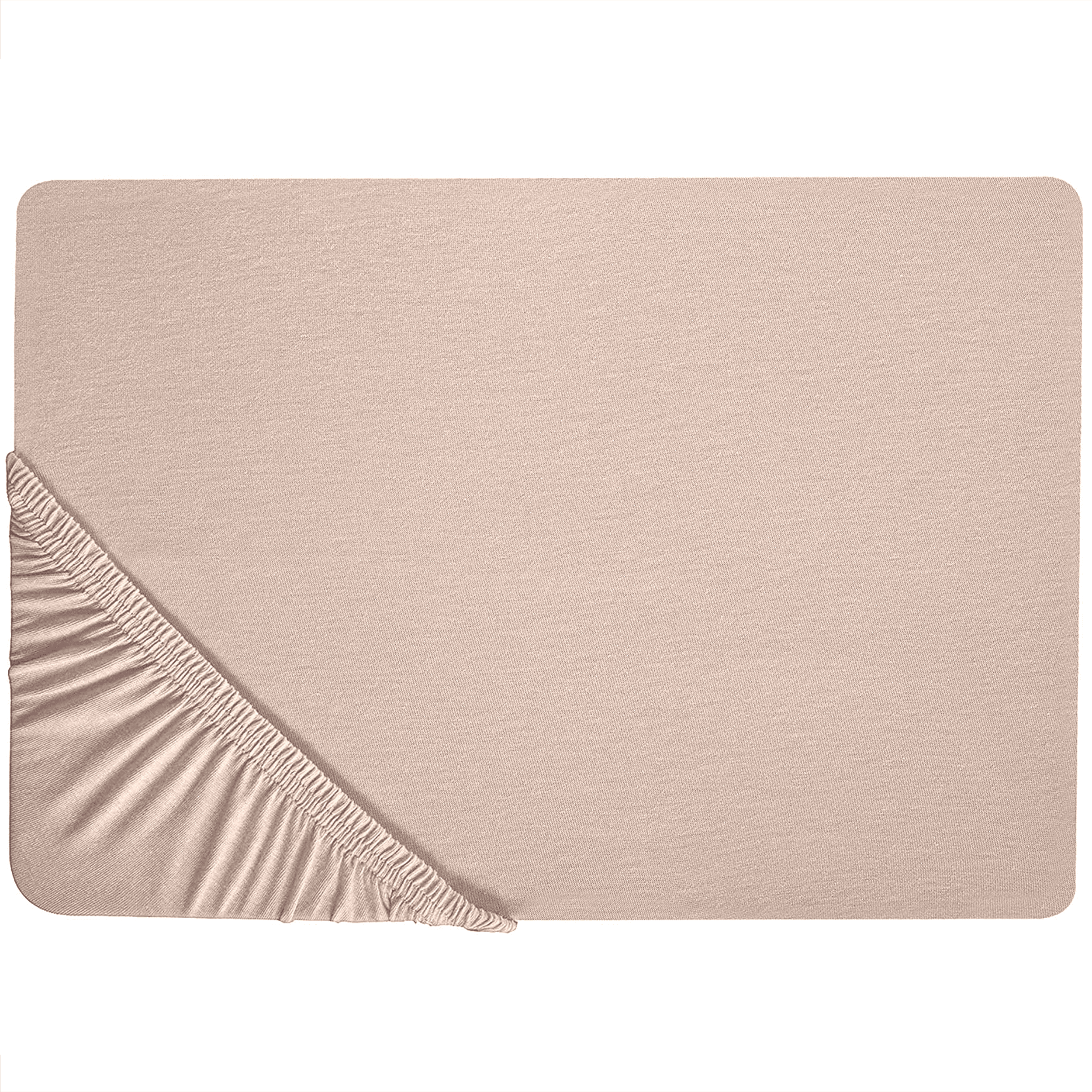 Muotoonommeltu lakana HOFUF puuvilla 180 x 200 cm Beige