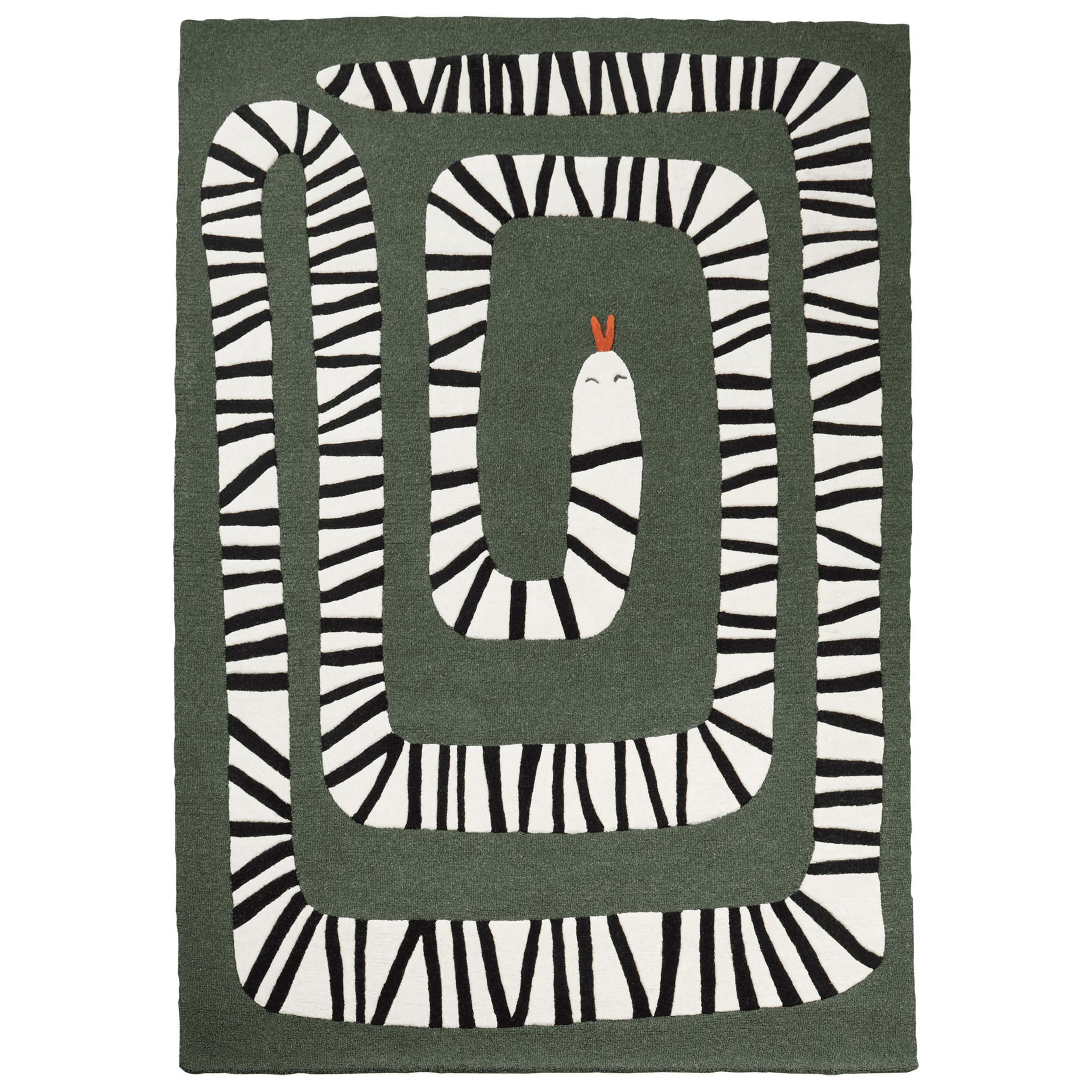 Matto OKAPI Tummanvihreä 160 x 230 cm