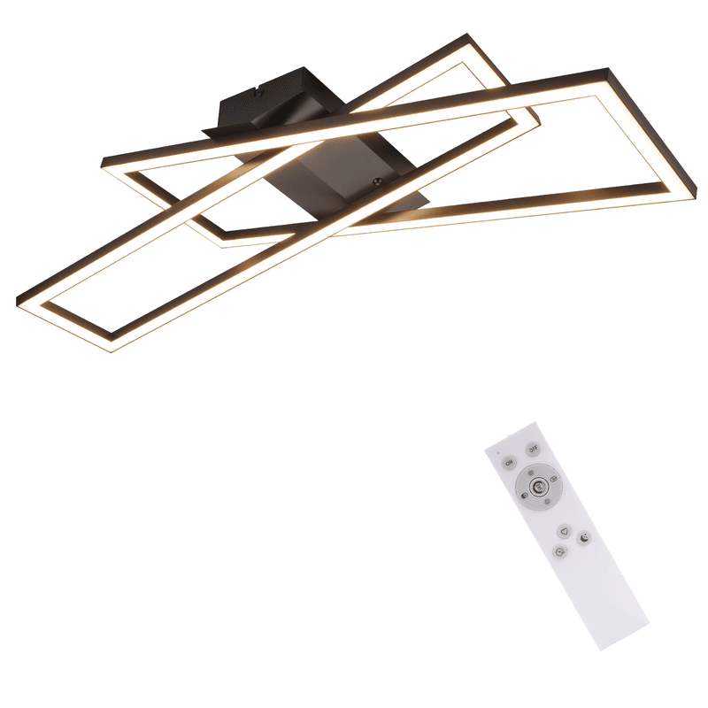 NETTLIFE musta,36W,himmennettävä,LED - kattovalaisin,olohuoneeseen,,toimistoon,,lastenhuoneeseen