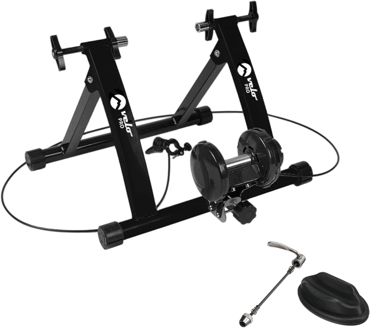Turbo Trainer säädettävä vastus magneettinen sisämaantiepyörä maastopyörä musta