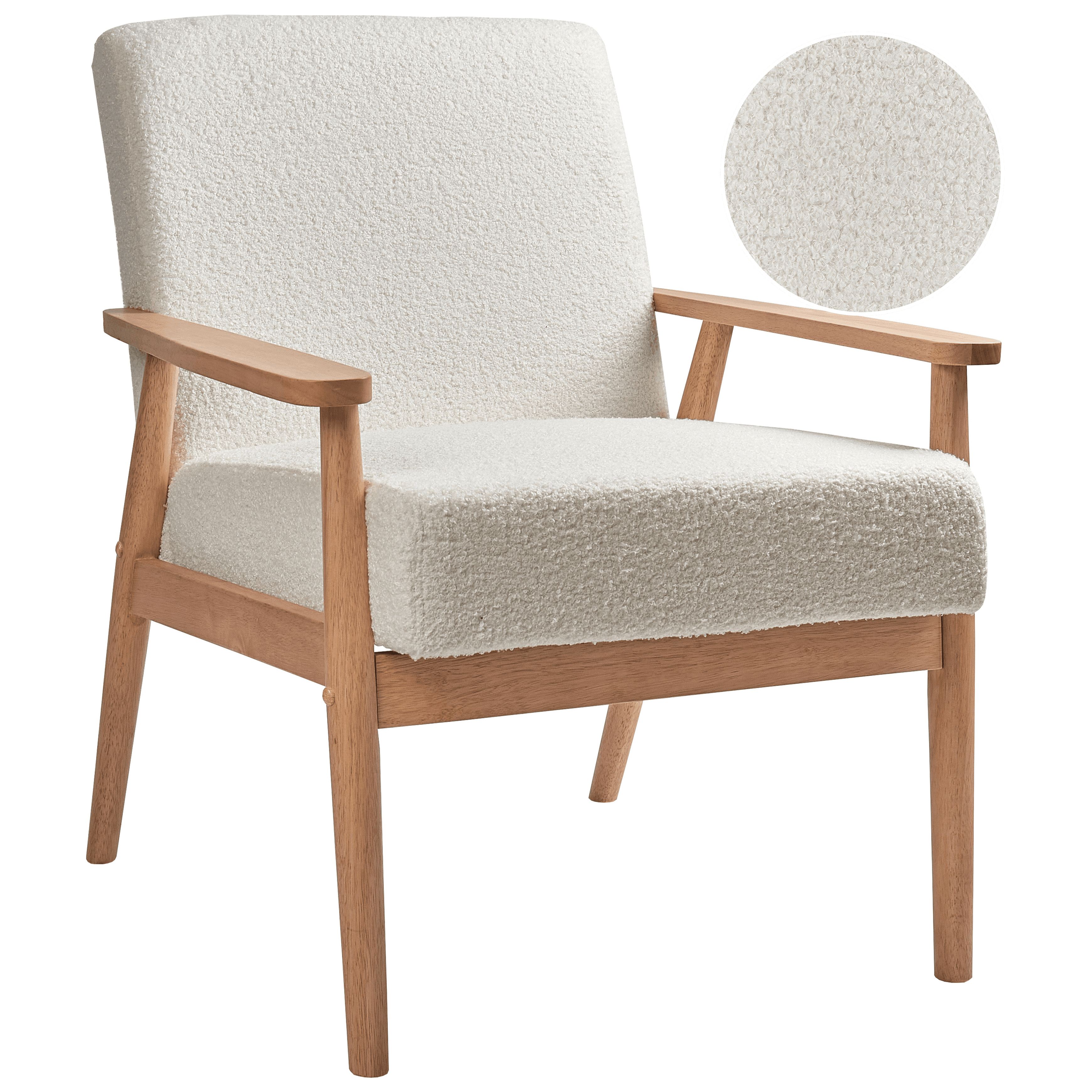 Nojatuoli ESRUM buklee Luonnonvalkoinen