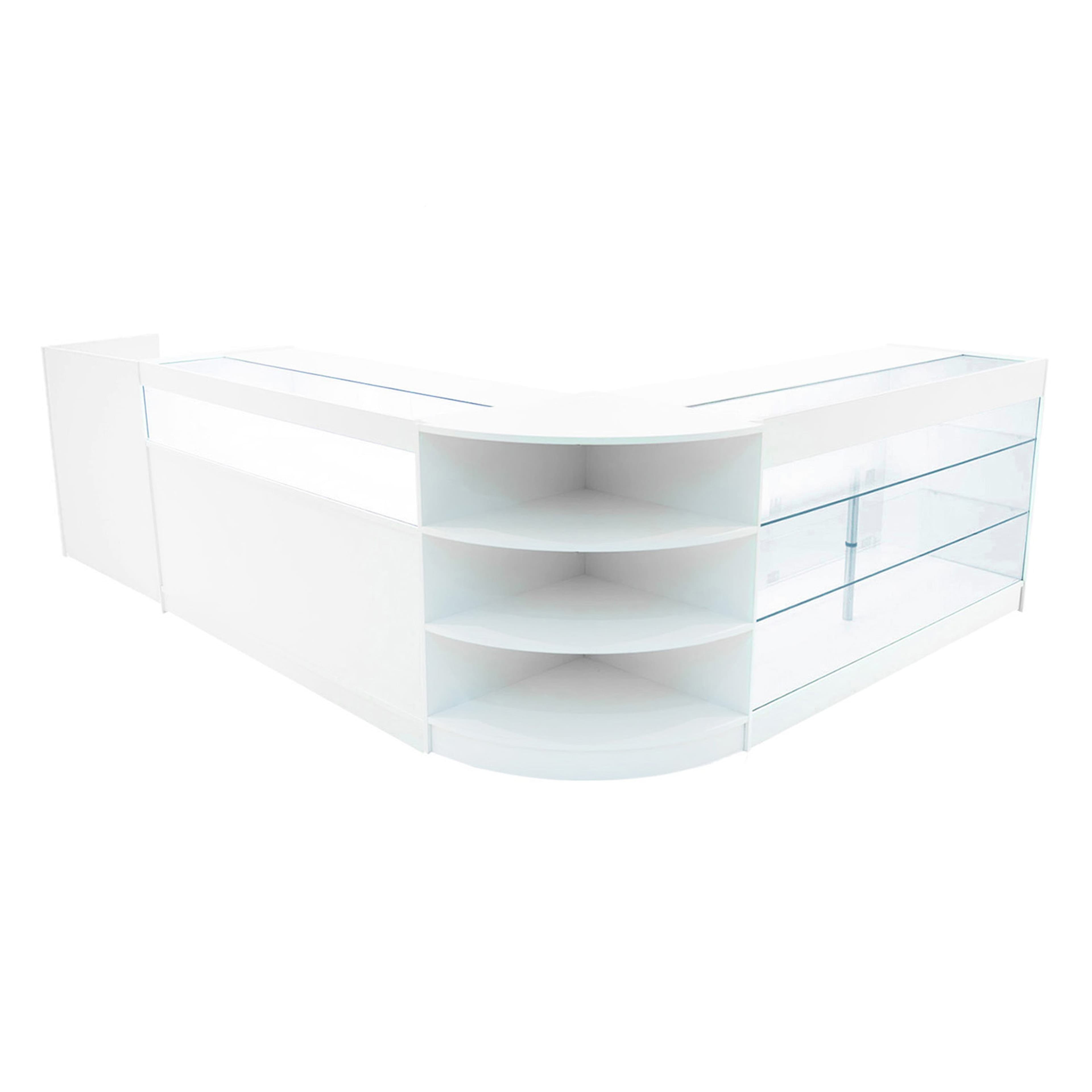 Hyperionin LED-myymälätiskisarja K1500, B1500, TB60 ja LM60 - valkoinen