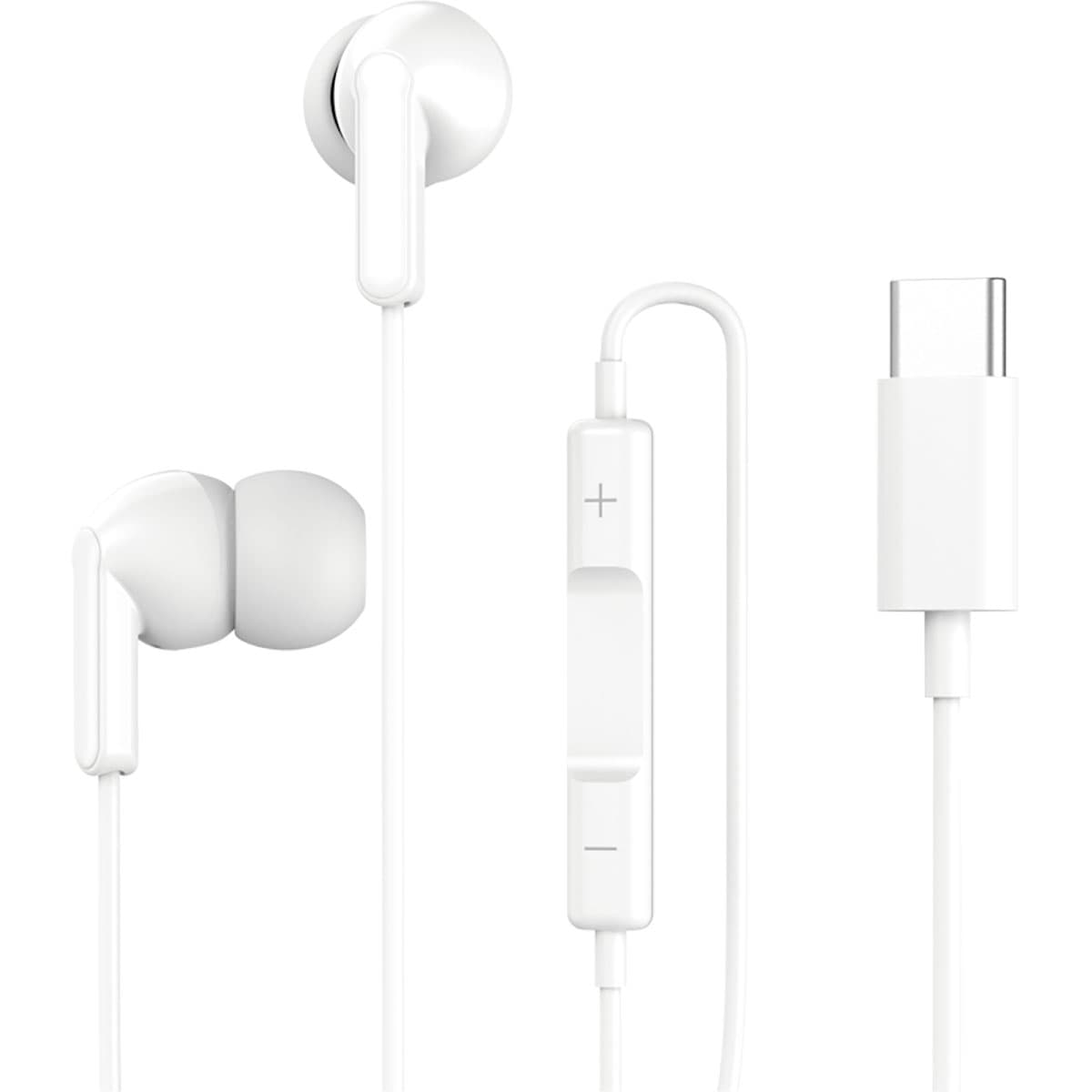 Langalliset USB-C In-ear kuulokkeet kaukosäätimellä ja mikrofonilla