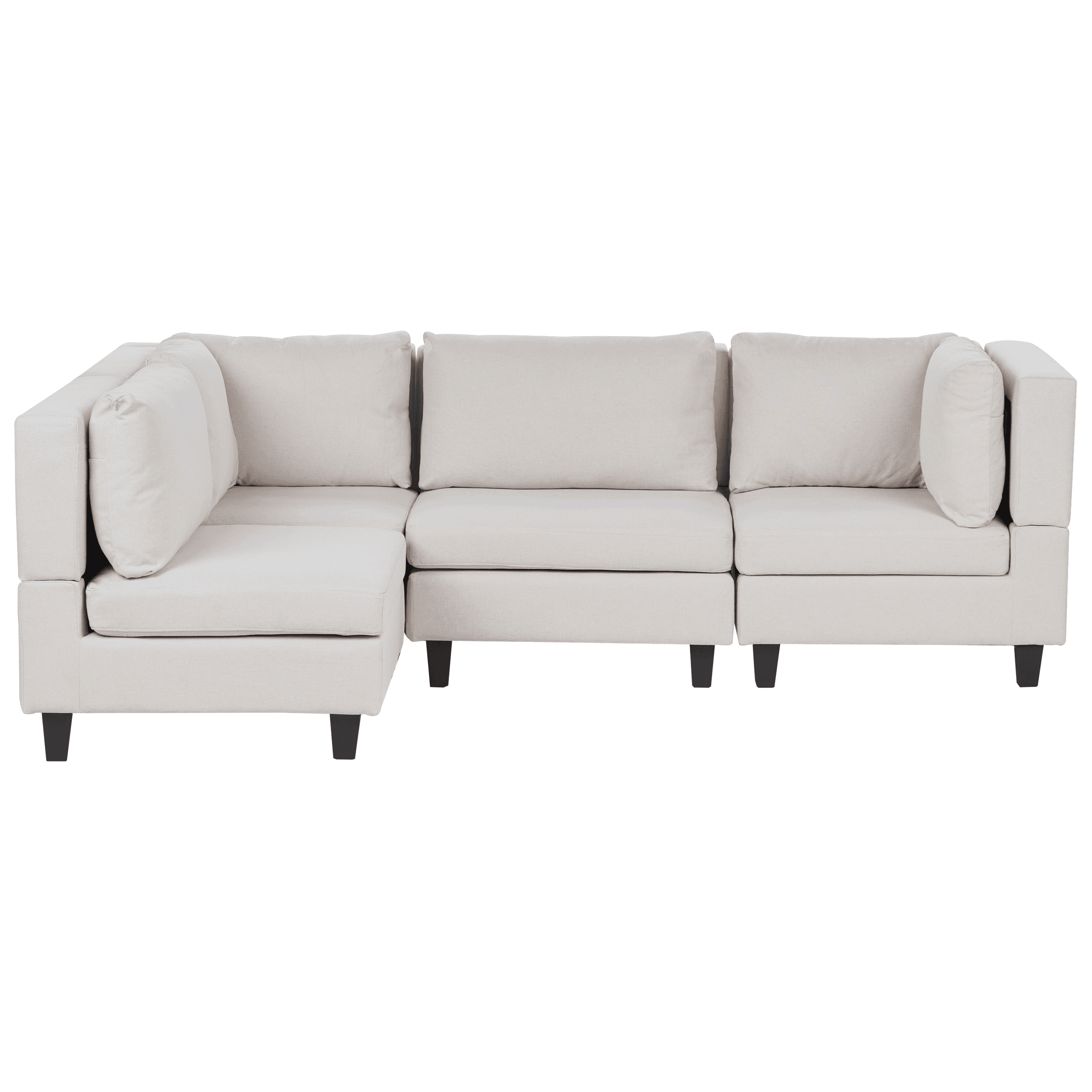 Moduulikulmasohva 4-istuttava UNSTAD kangas Vaaleanbeige Oikea