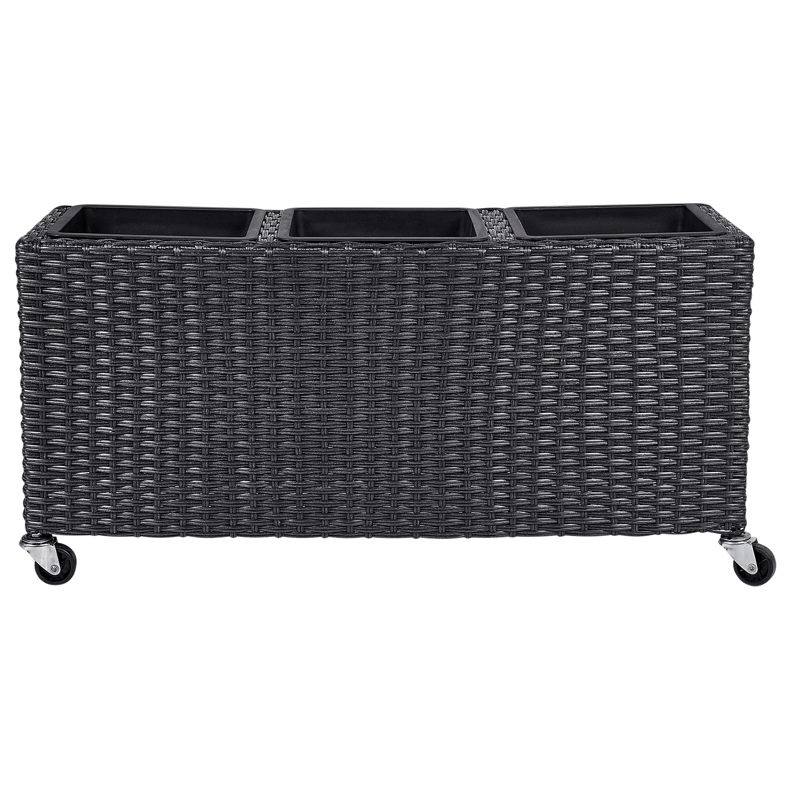 Kukkaruukku BELLIS polyrottinki 82 cm Musta