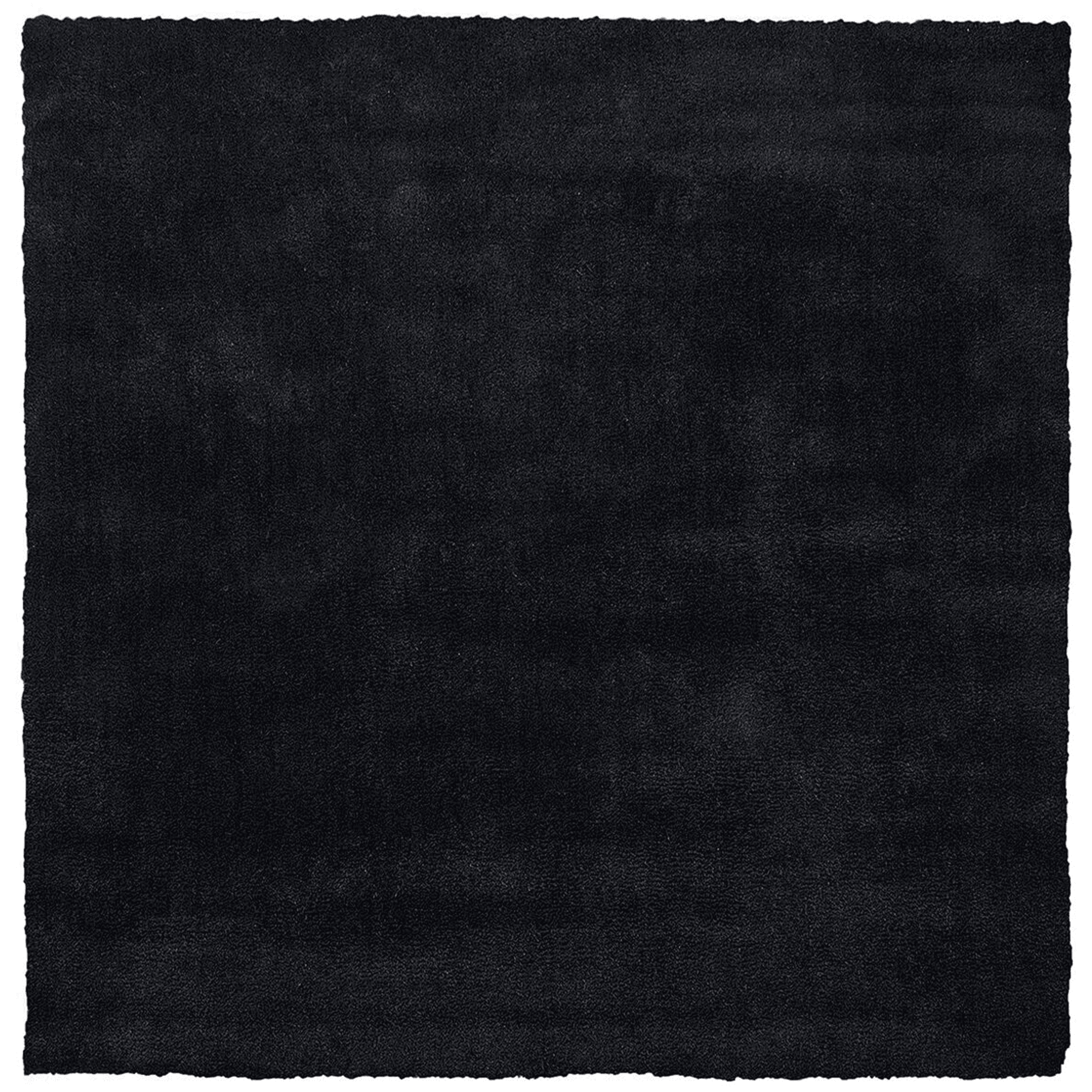 Korkeanukkainen matto DEMRE Musta 200 x 200 cm