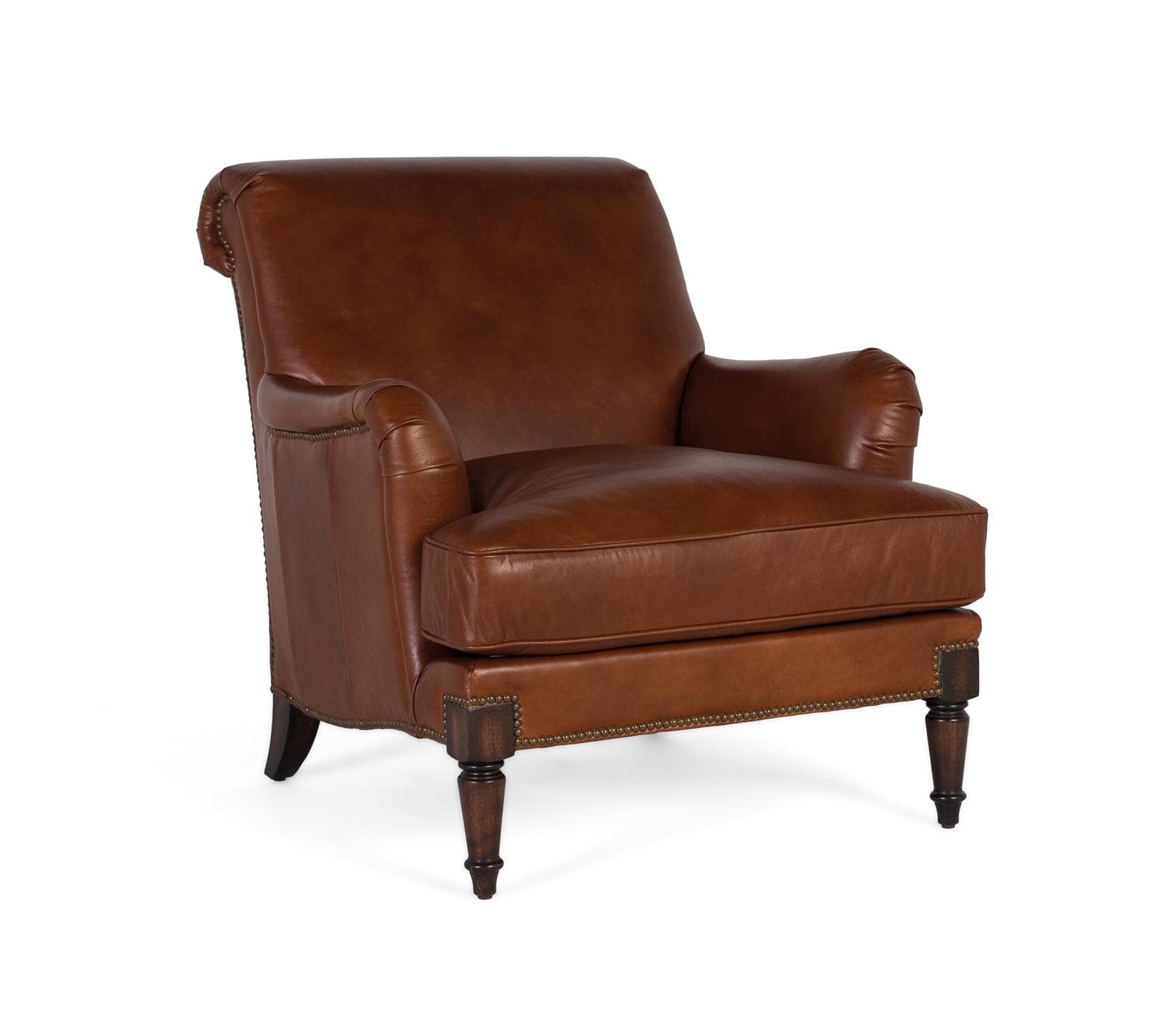 Nojatuoli, tekonahka ruskea