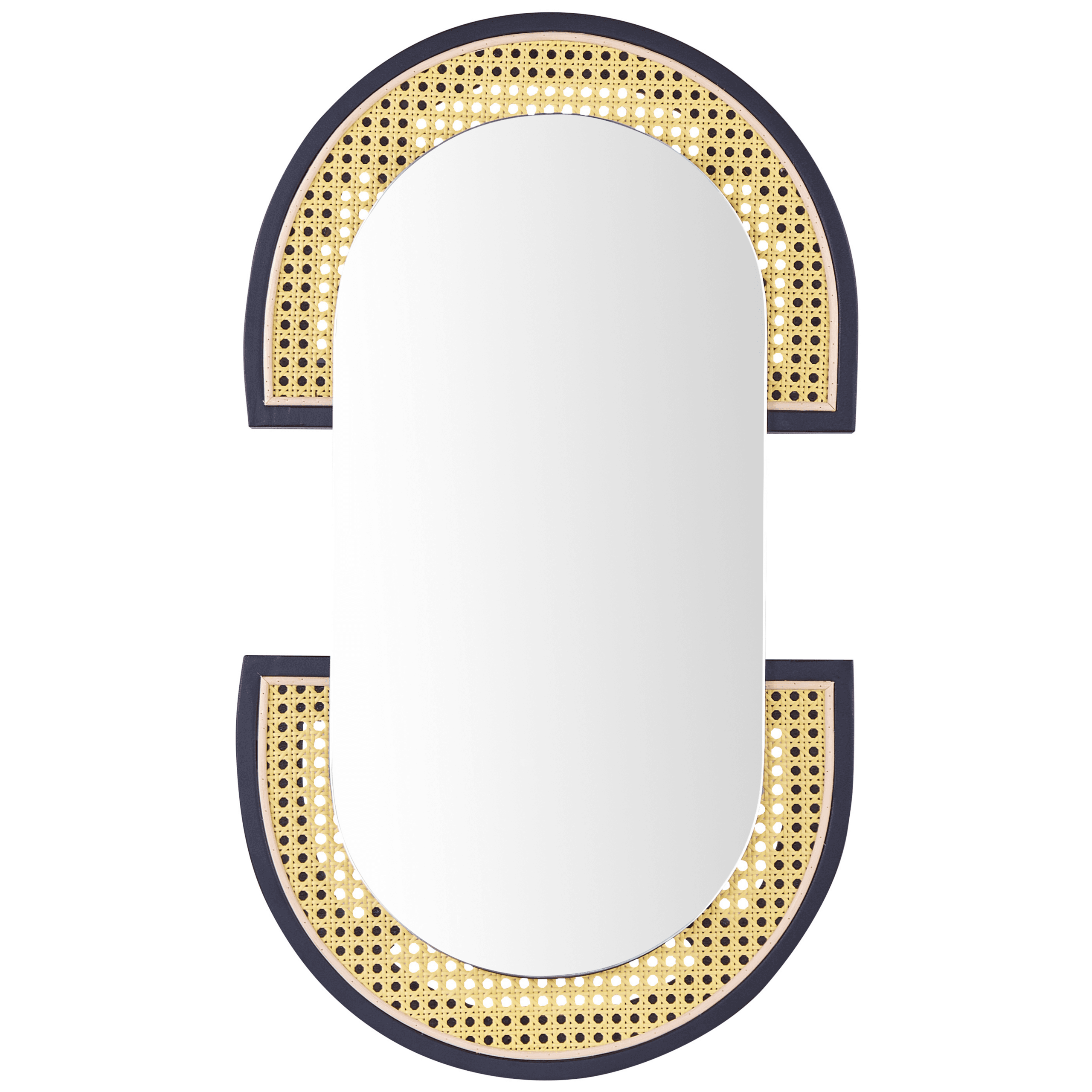 Seinäpeili STAINS 43 cm 75 cm rottinki Luonnonväri